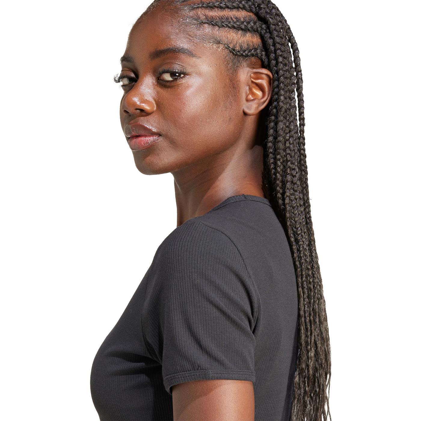 Adidas Originals Essential Rib Tee Black  - IY9664