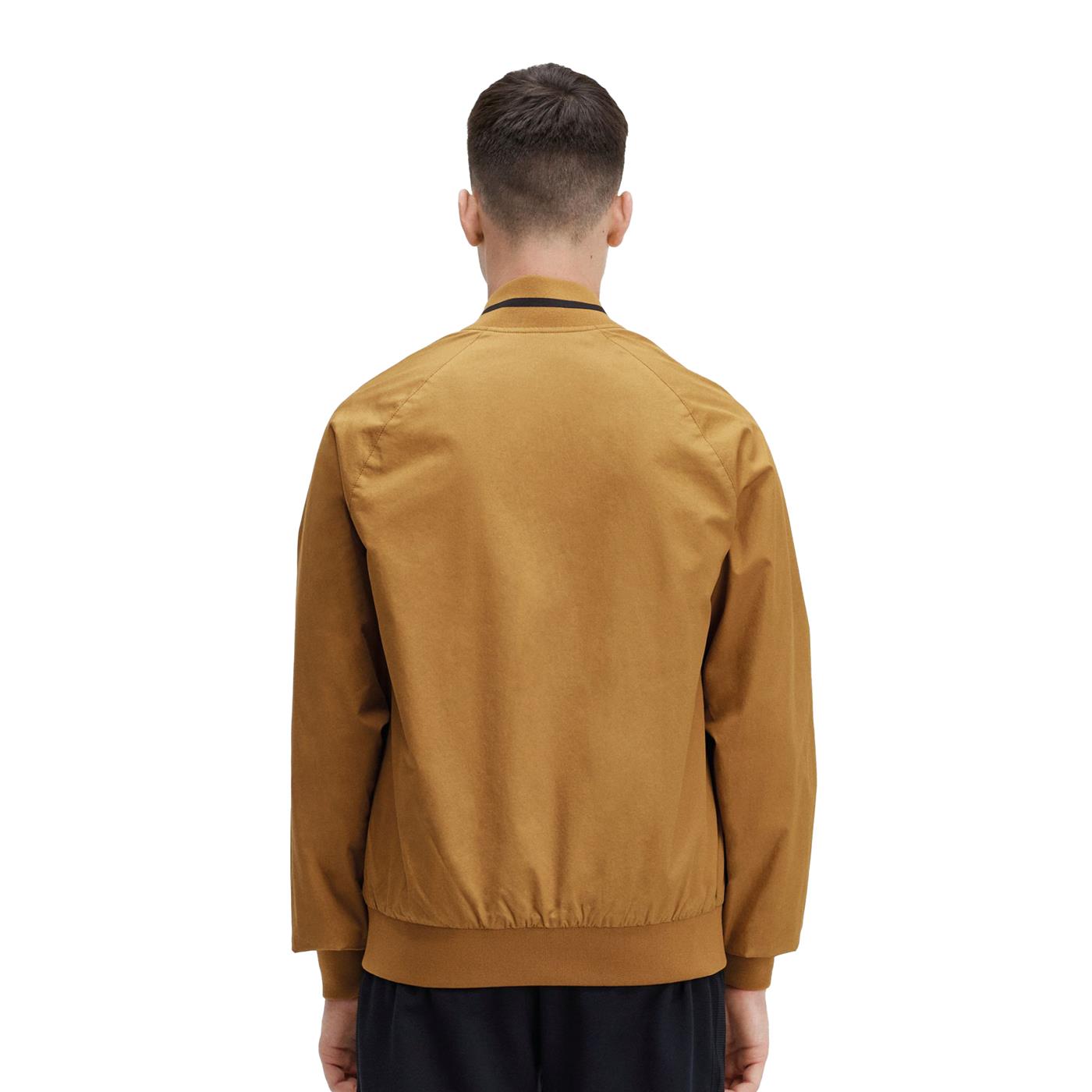 Fred Perry Tennis Bomber Jacket Dark Caramel - J3544-644