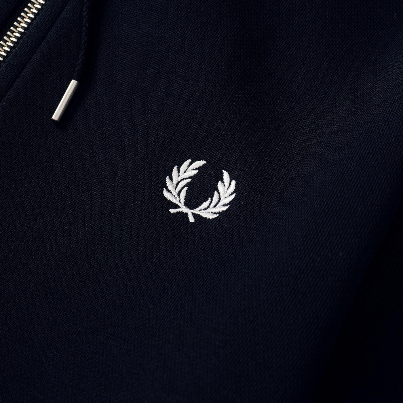 Fred Perry Hooded Full-Zip Jacket Navy - J7536-795
