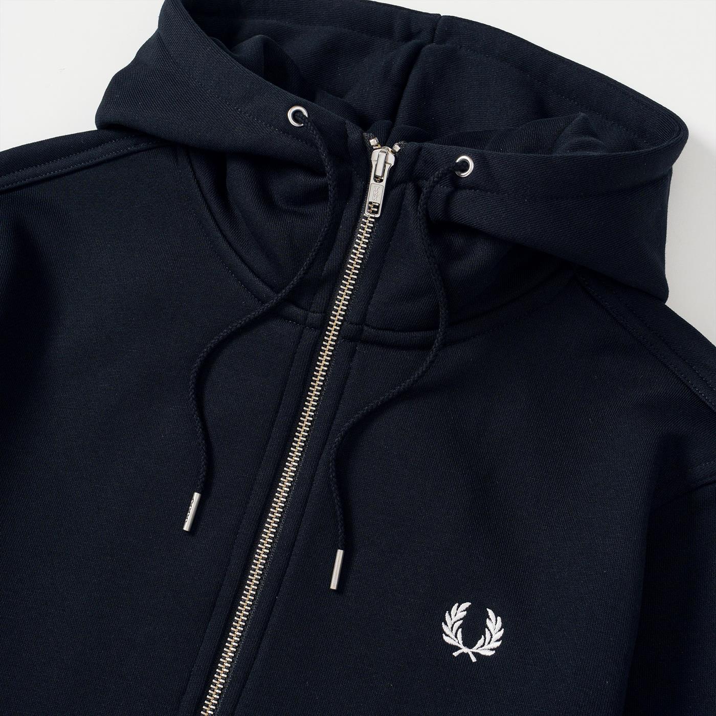 Fred Perry Hooded Full-Zip Jacket Navy - J7536-795