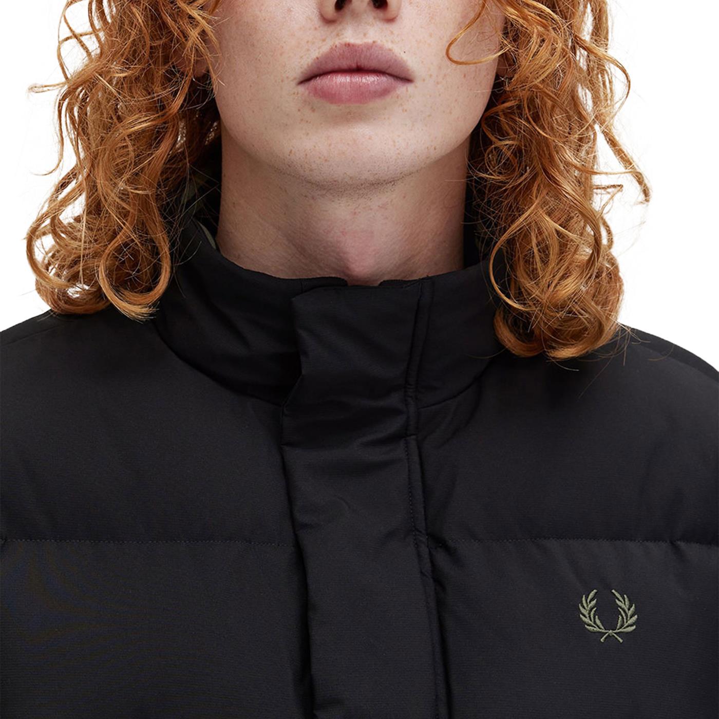 Fred Perry Padded Pocket Detail Jacket Black - J8545-102