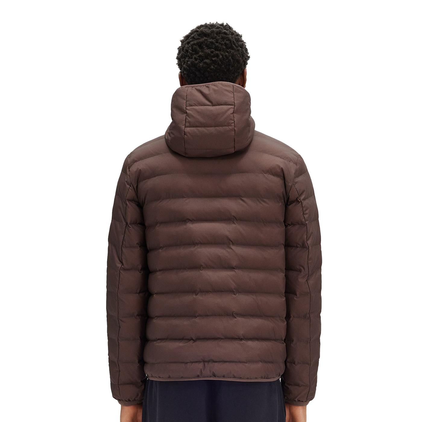 Fred Perry Hooded Insulated Jacket Carrington Brick - J8553-U53