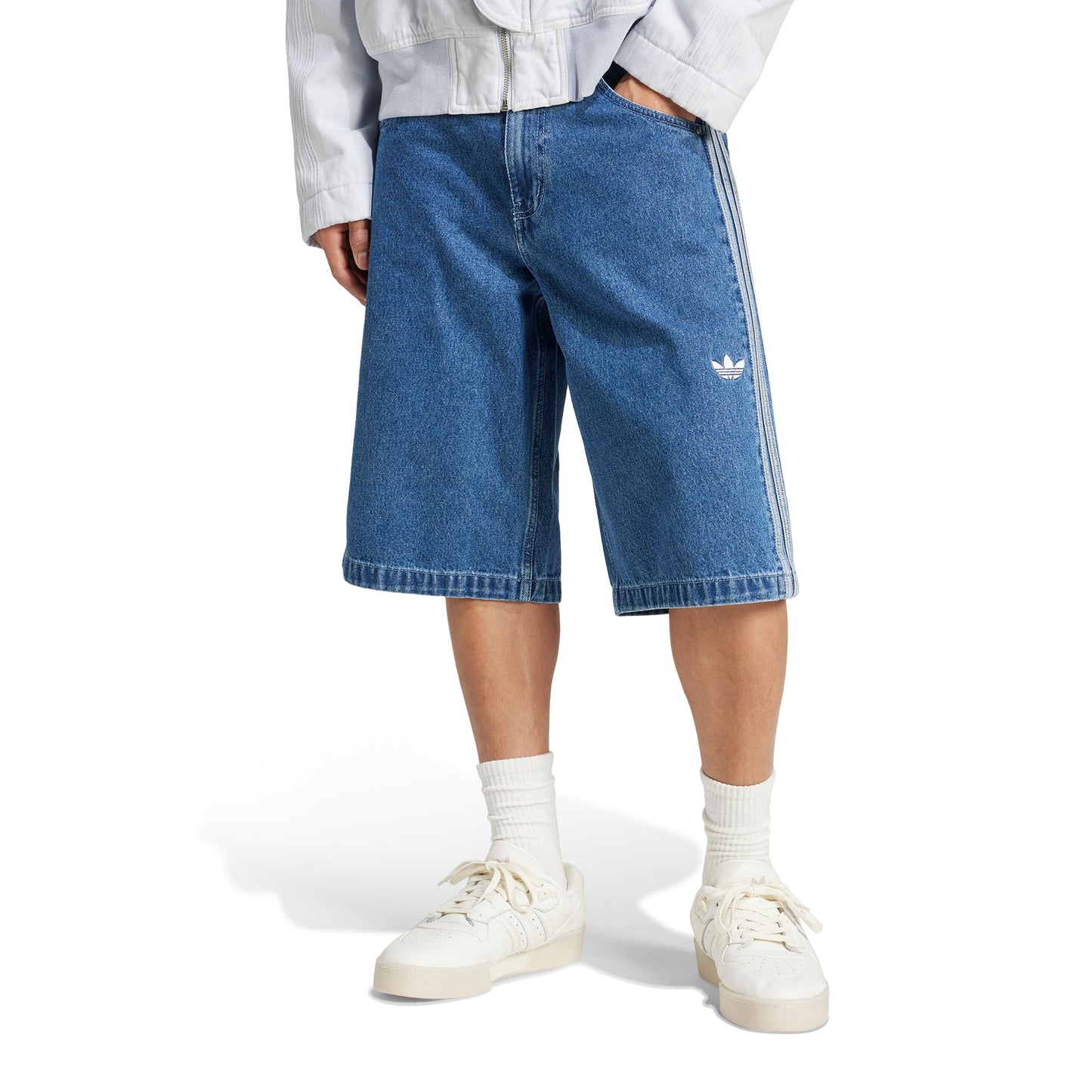 Adidas Originals Firebird Short Medium Blue Denim - JC6235