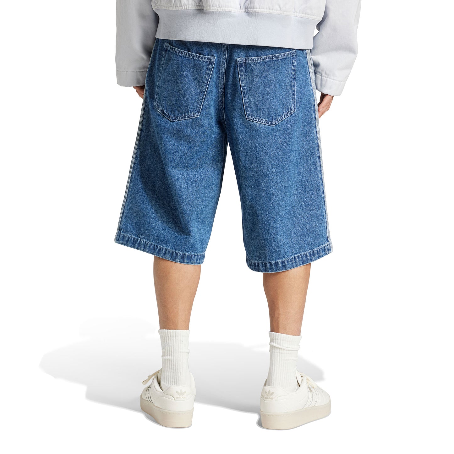 Adidas Originals Firebird Short Medium Blue Denim - JC6235