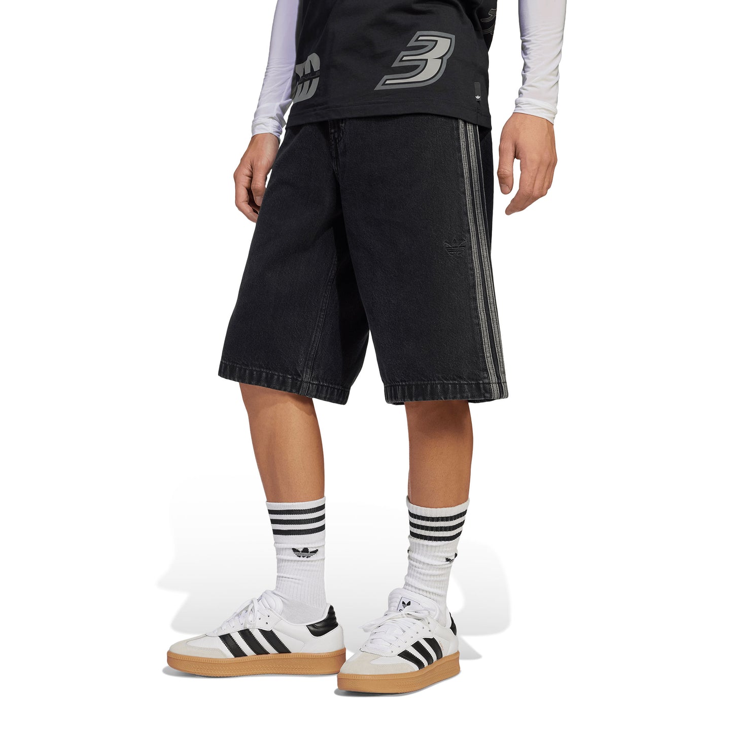 Adidas Originals Firebird Short True Black Denim - JC6719