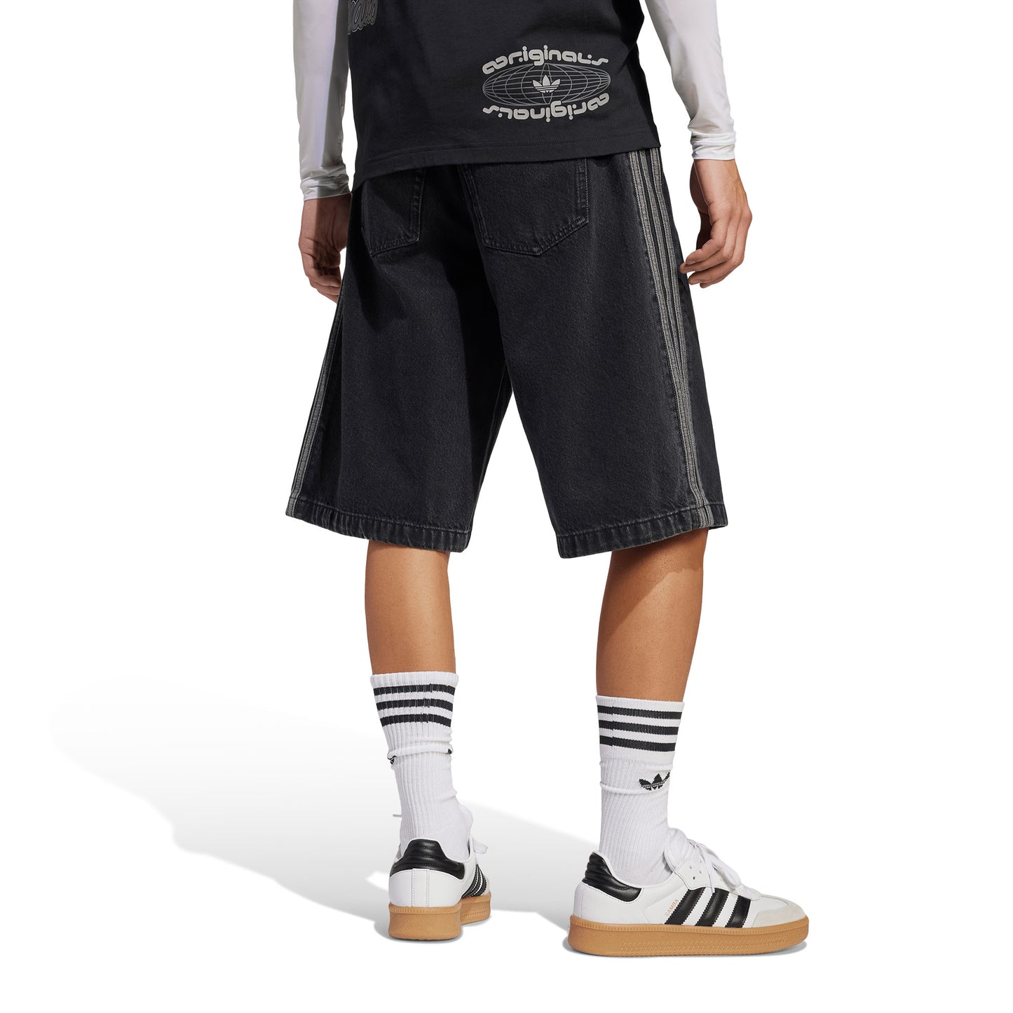 Adidas Originals Firebird Short True Black Denim - JC6719