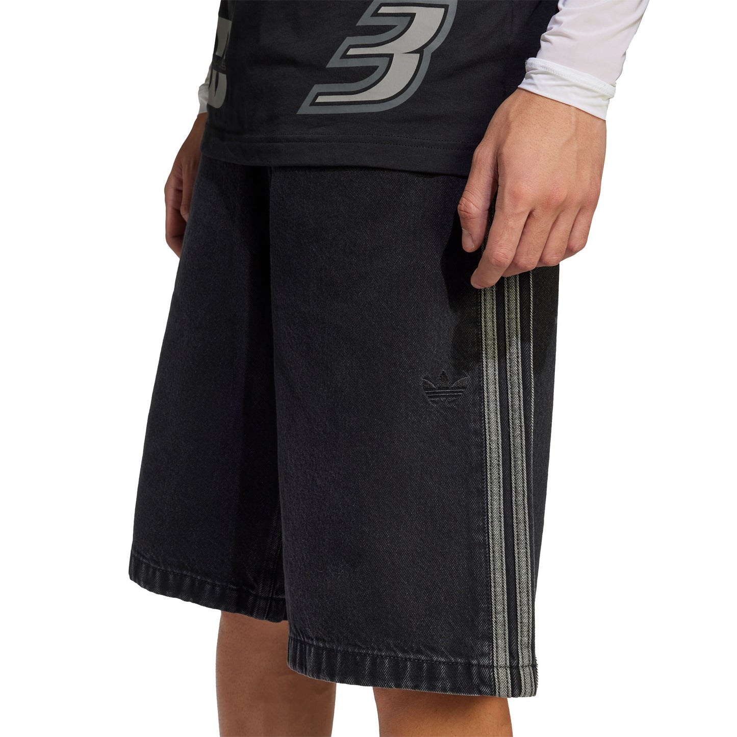 Adidas Originals Firebird Short True Black Denim - JC6719
