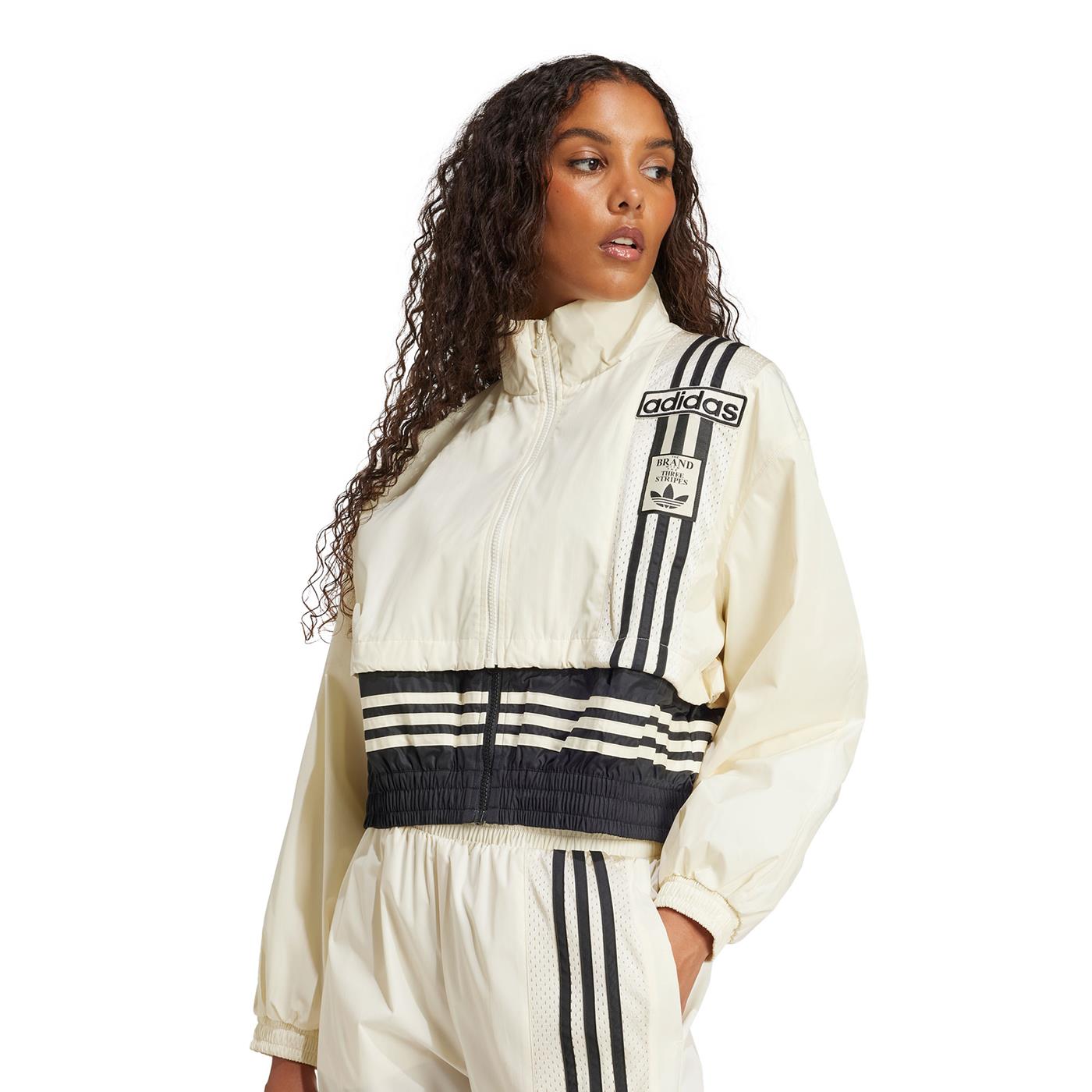 Adidas Originals Woven Track Top Cream White/Black - JD0096