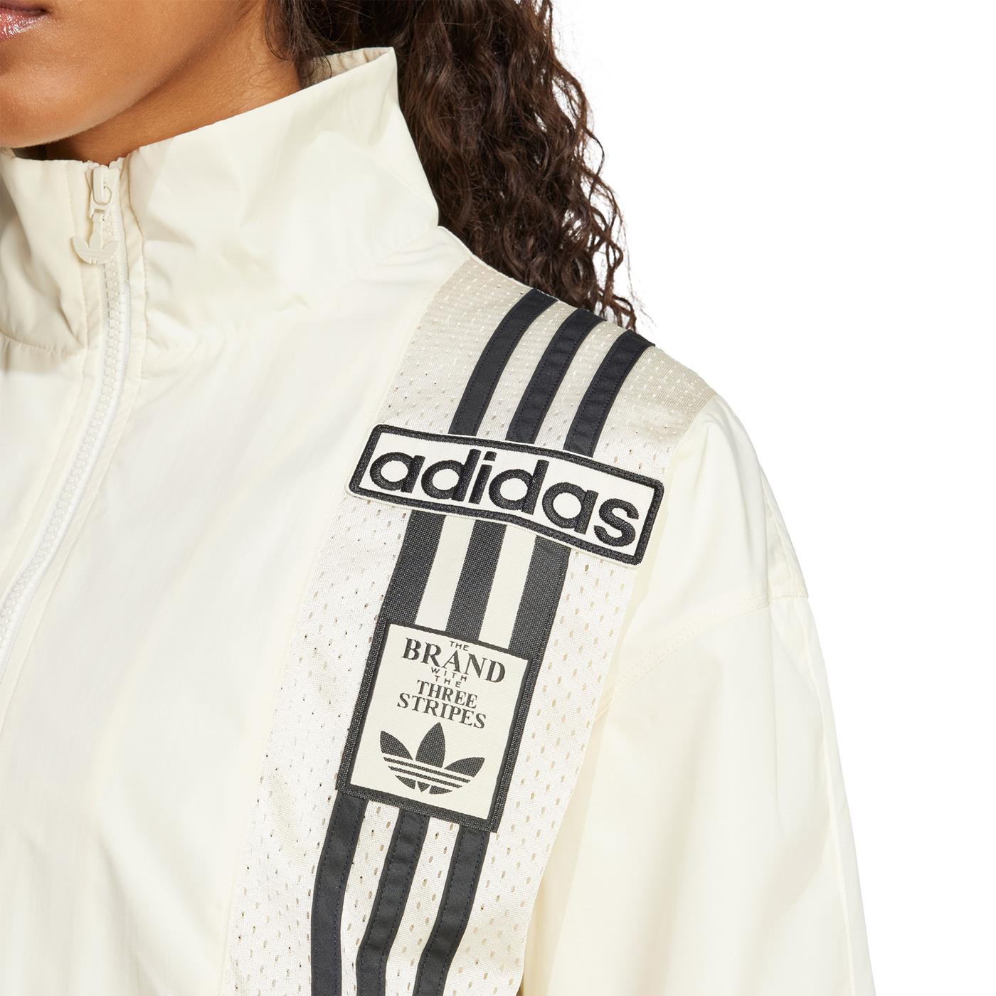 Adidas Originals Woven Track Top Cream White/Black - JD0096