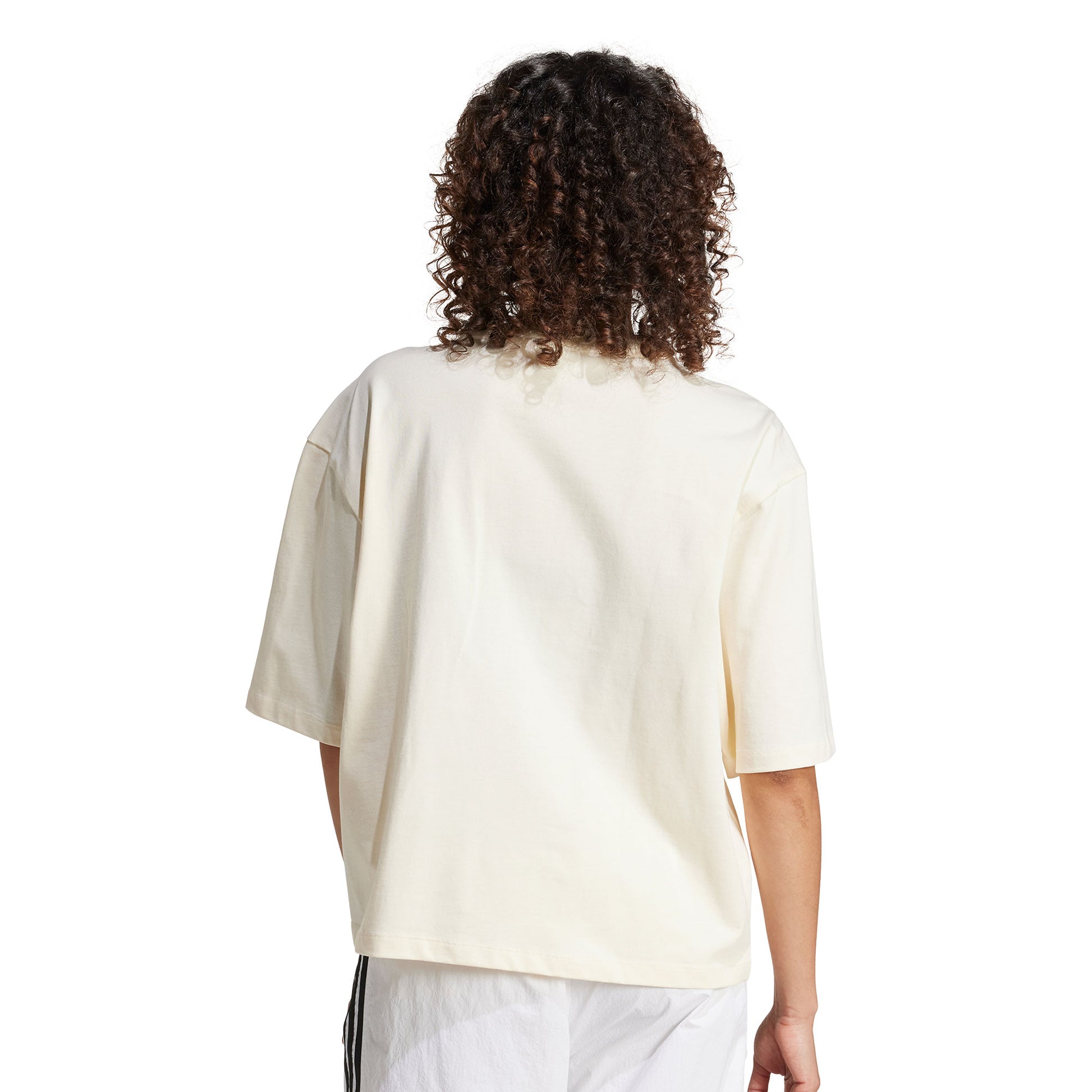 Adidas Originals Crop Tee Cream White  - JD0098