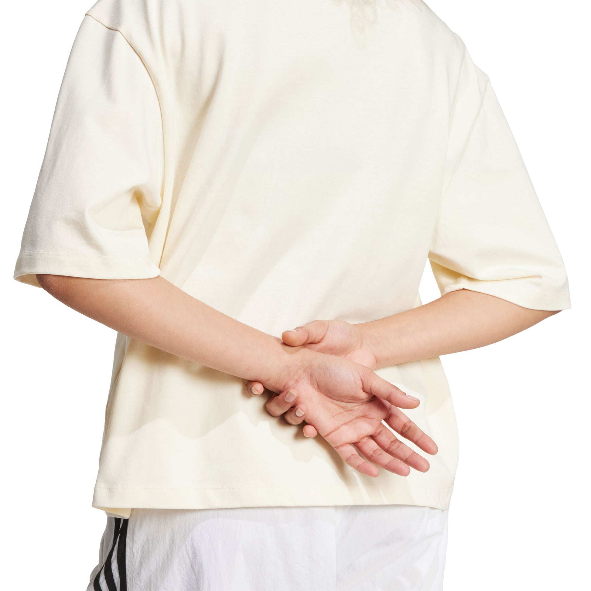 Adidas Originals Crop Tee Cream White  - JD0098