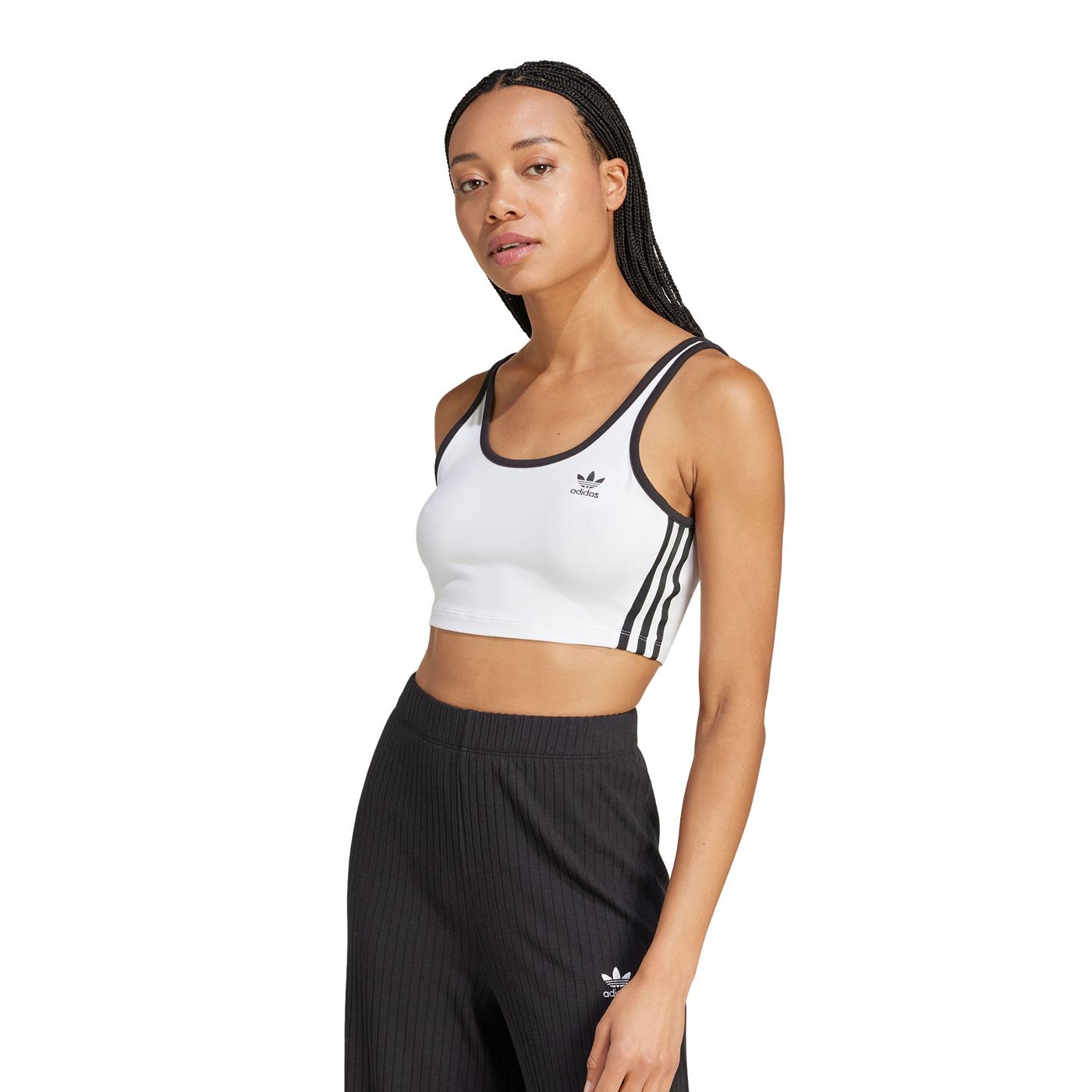 Adidas Originals 3S Bra Top White/Black - JD4613
