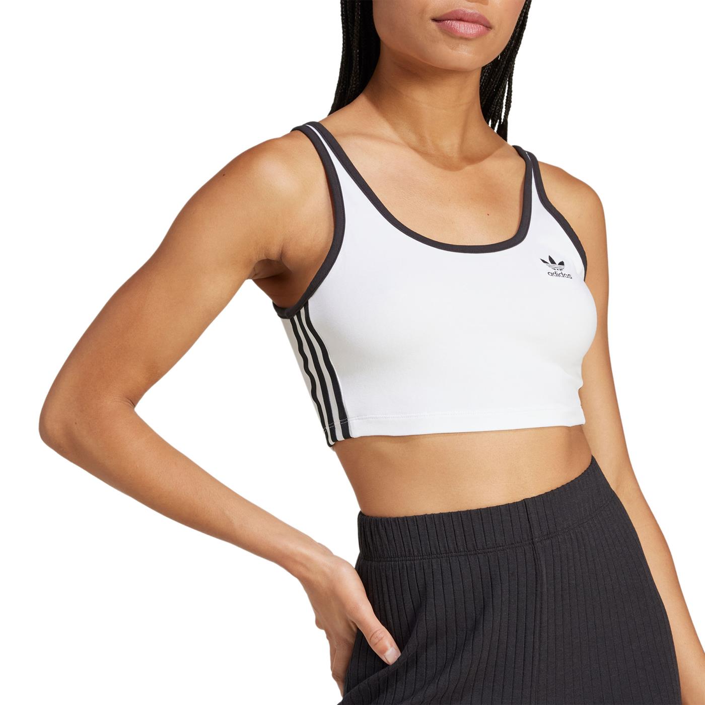 Adidas Originals 3S Bra Top White/Black - JD4613