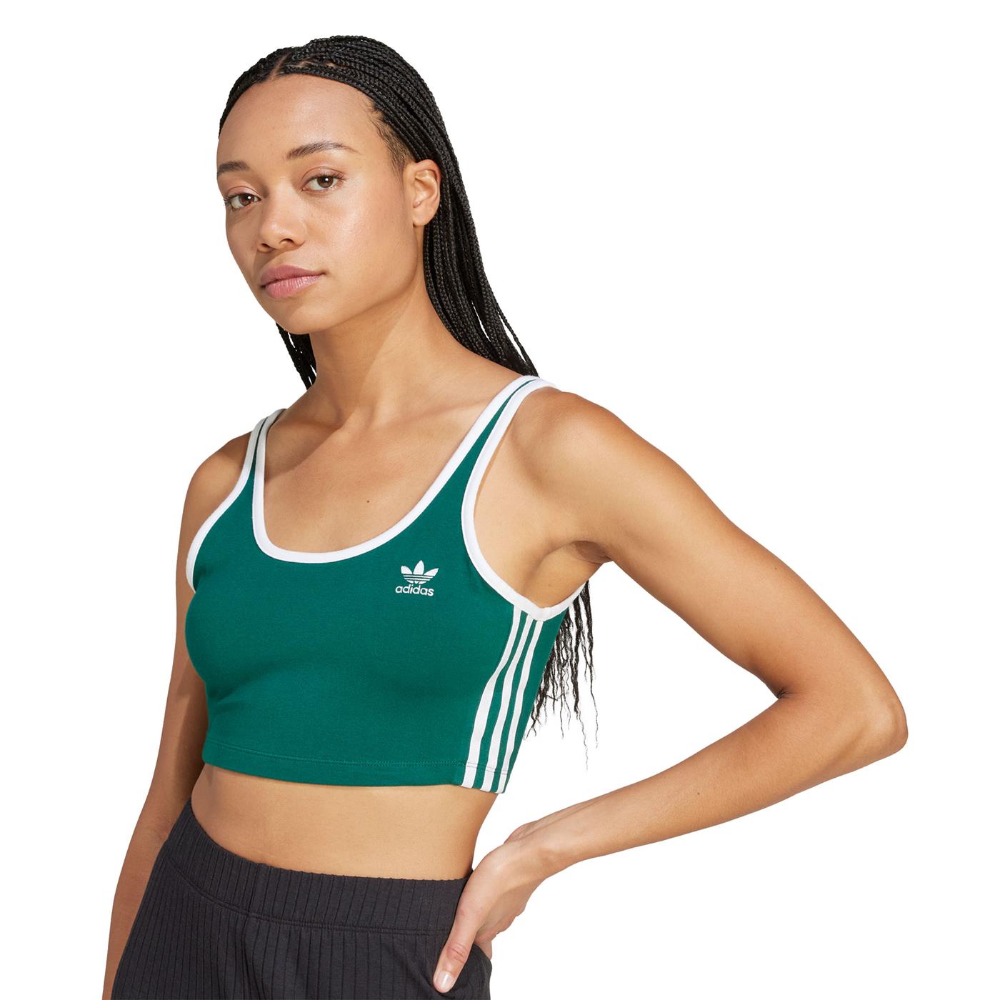 Adidas Originals 3S Bra Top Collegiate Green - JD4614