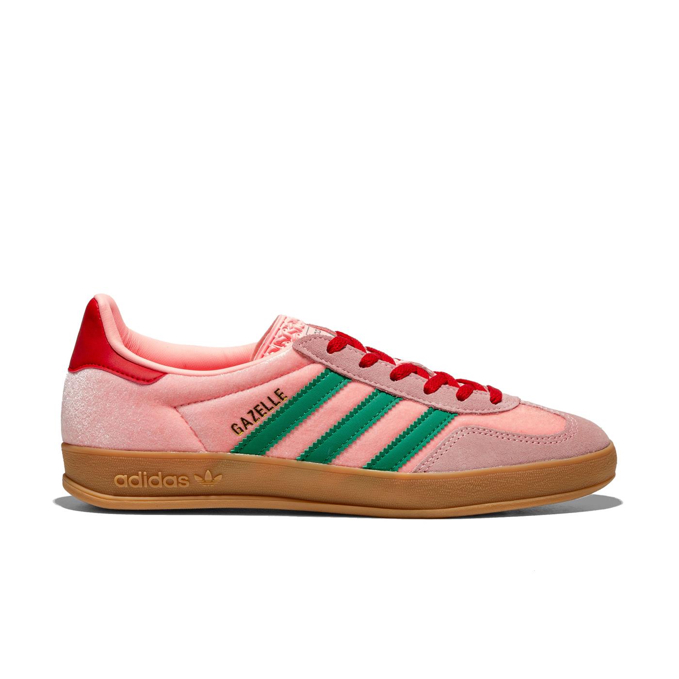 Adidas Originals Gazelle Indoor W Court Green/Glow Pink/Gum - JI2713