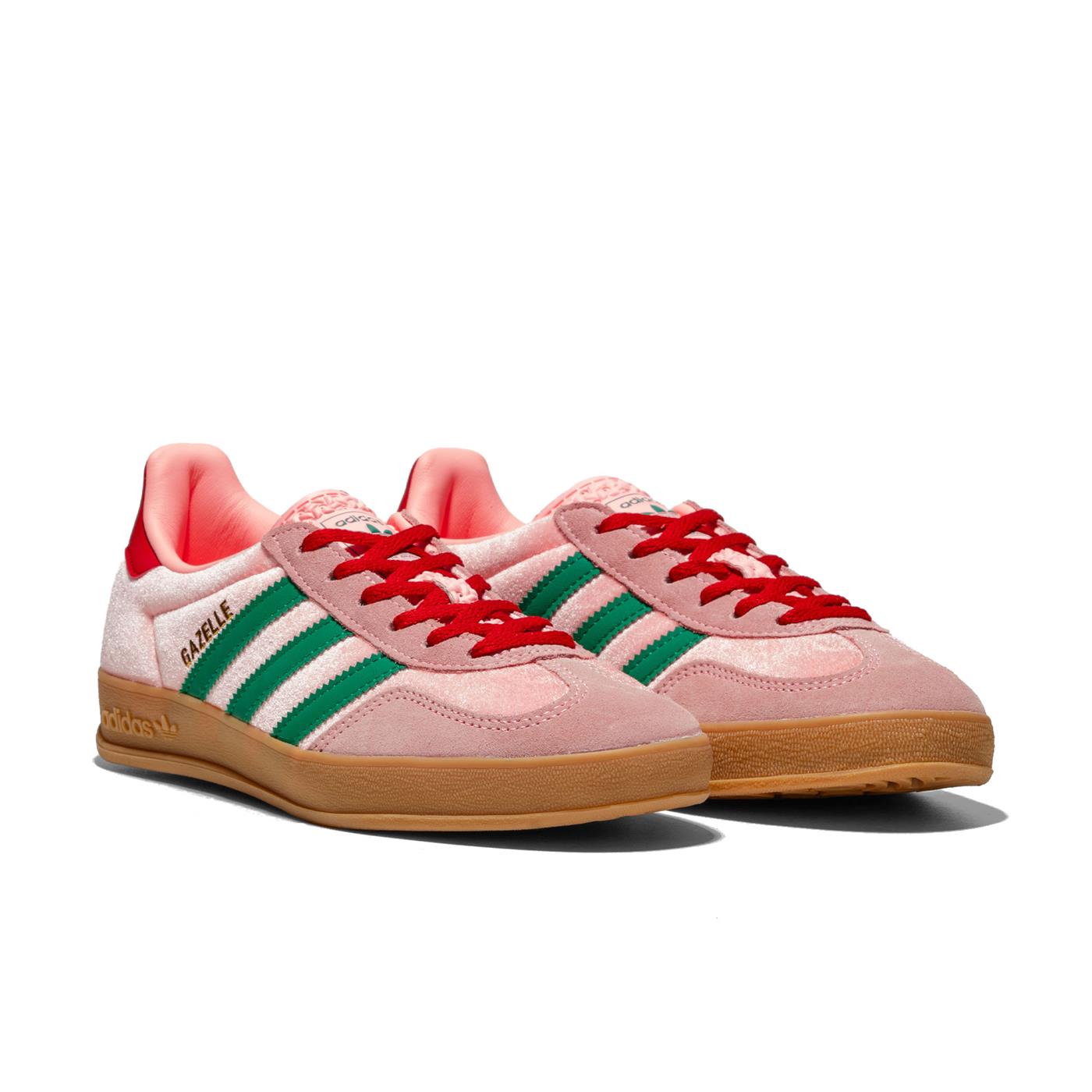 Adidas Originals Gazelle Indoor W Court Green/Glow Pink/Gum - JI2713