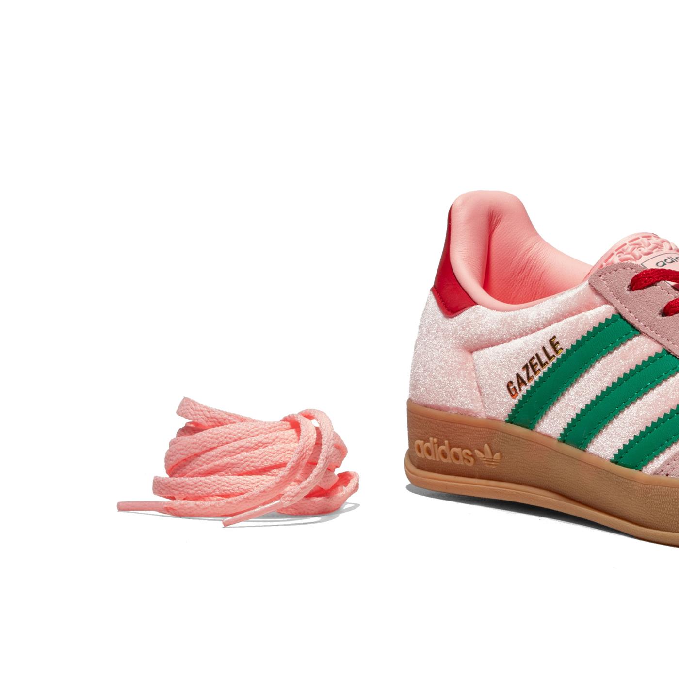 Adidas Originals Gazelle Indoor W Court Green/Glow Pink/Gum - JI2713
