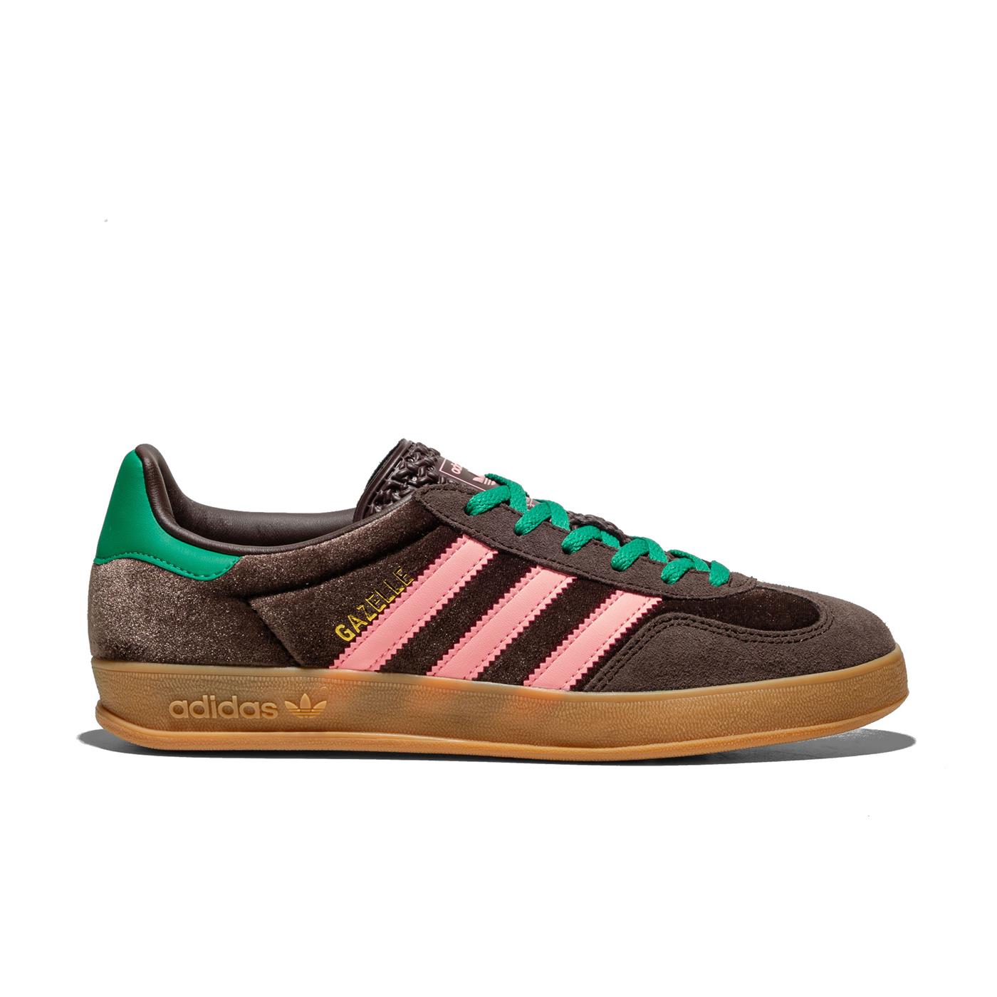 Adidas Originals Gazelle Indoor W Dark Brown/Glow Pink - JI2714