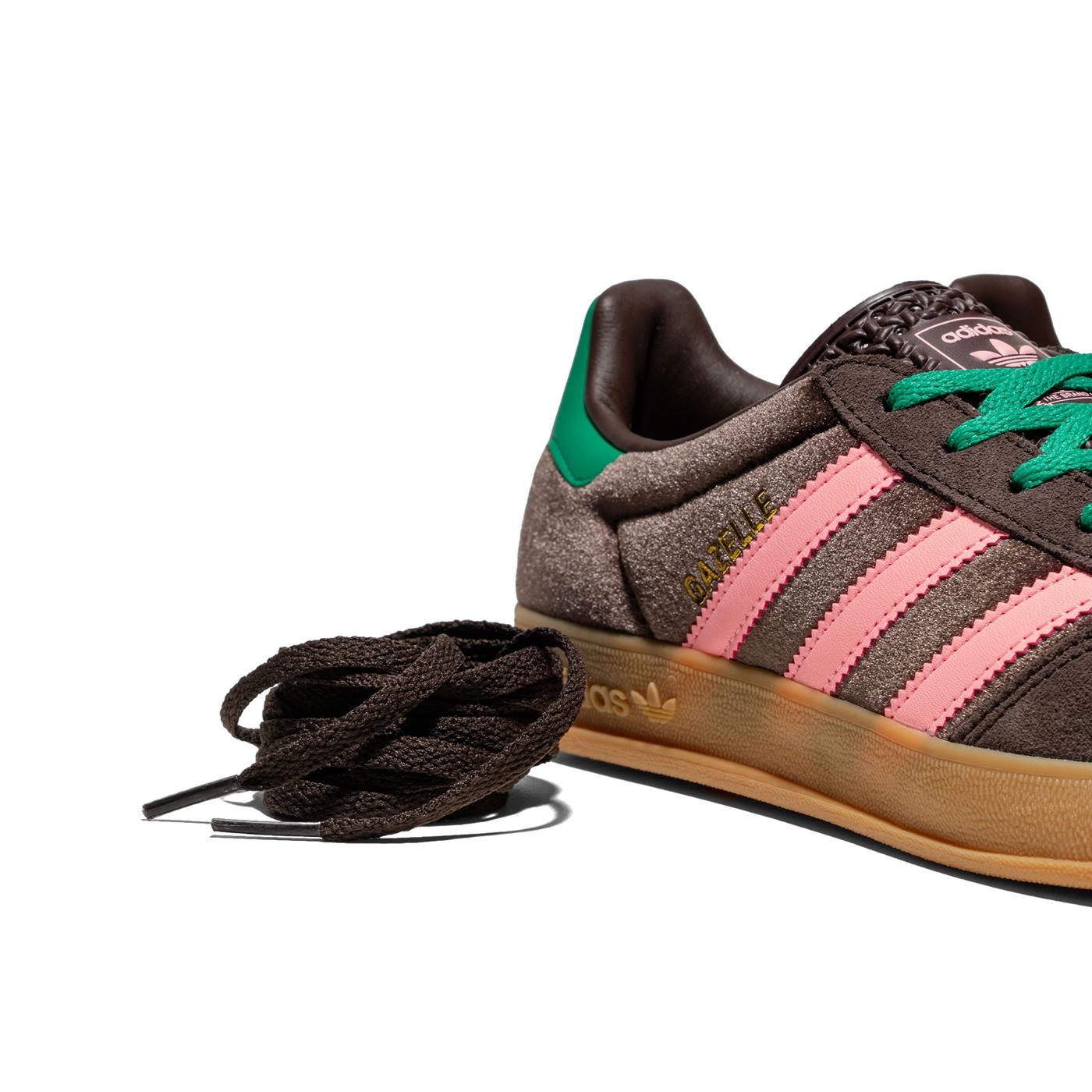 Adidas Originals Gazelle Indoor W Dark Brown/Glow Pink - JI2714
