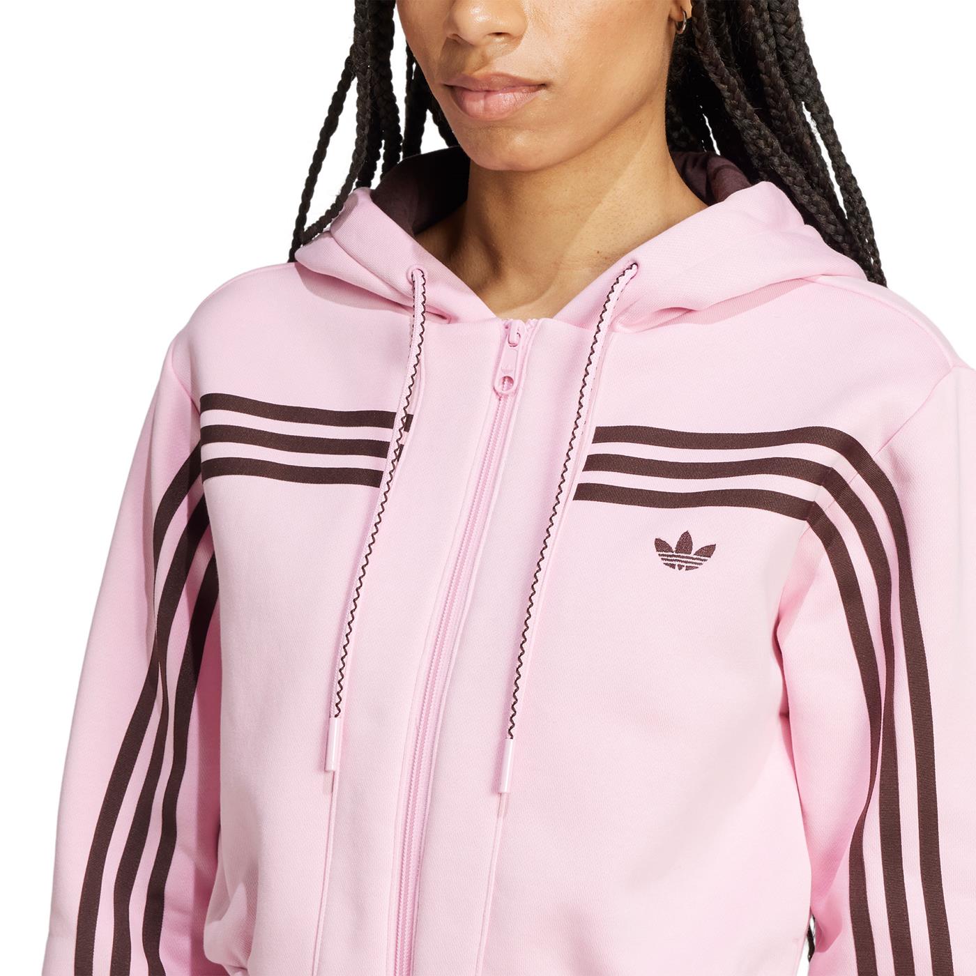 Adidas Originals Short FZ Fleece Hood True Pink - JN7665