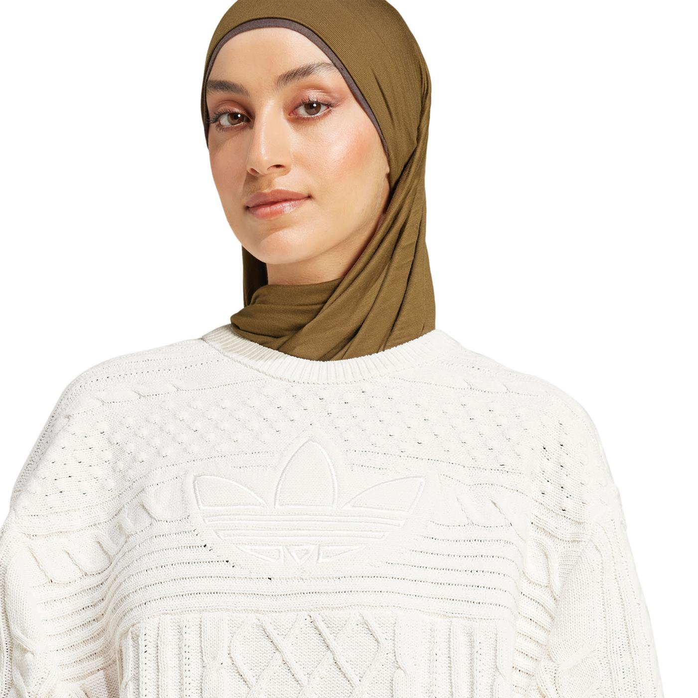 Adidas Originals Knited Trefoil Sweater Wonder White - JN8318
