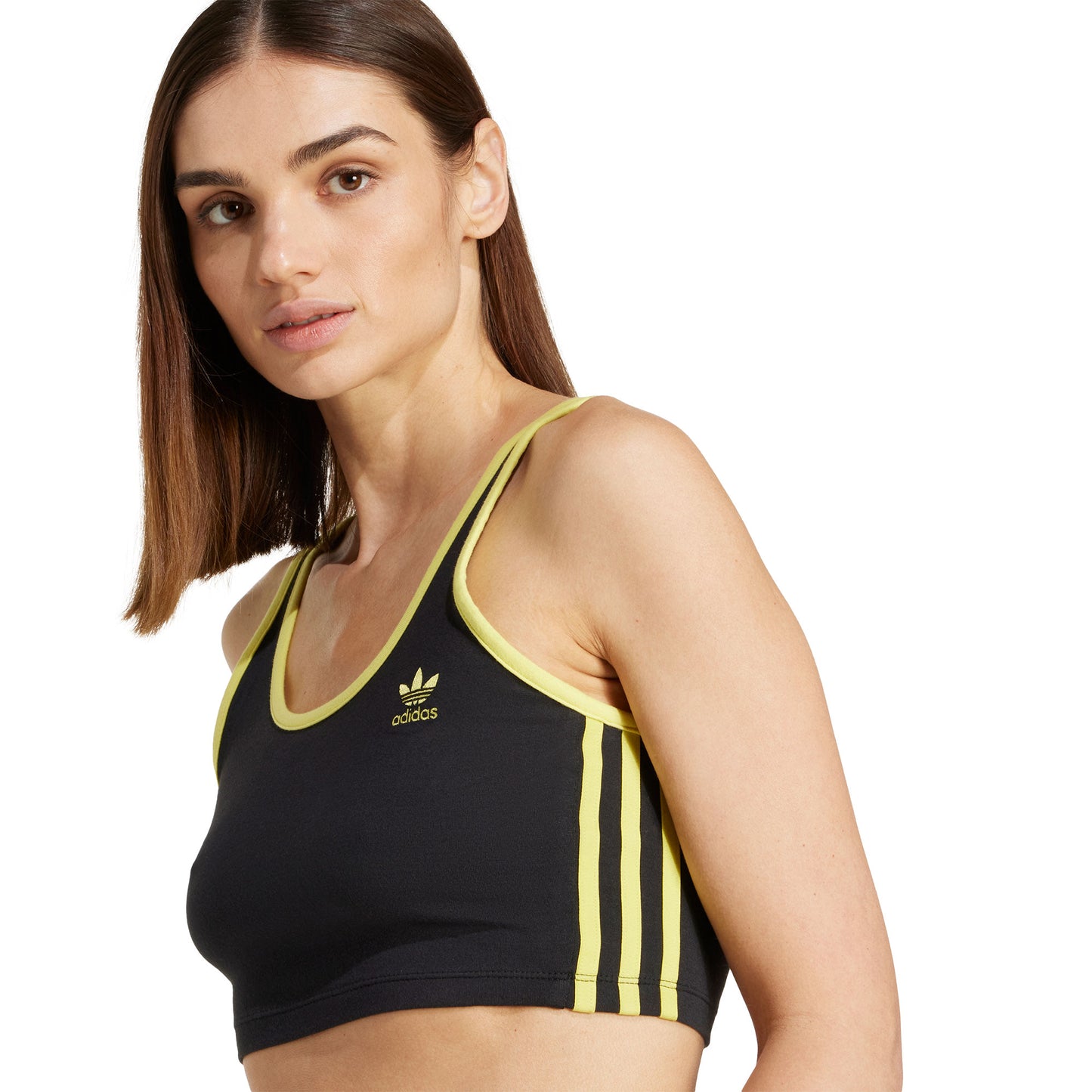 Adidas Originals 3S Bra Top Black/Pure Sulfur - JP2292