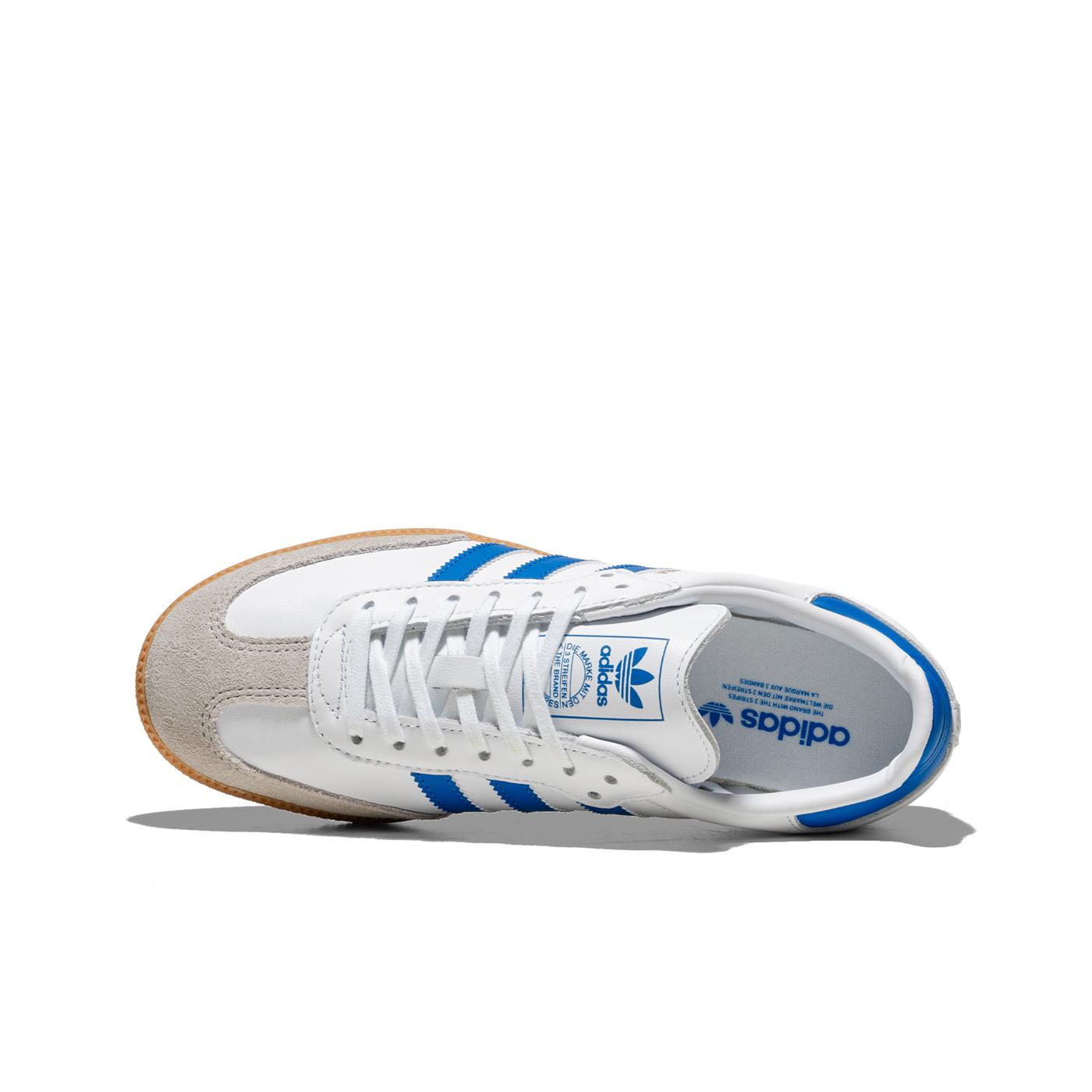 Adidas Originals Samba OG J Ftwr White/Blue/Gum - JP5482