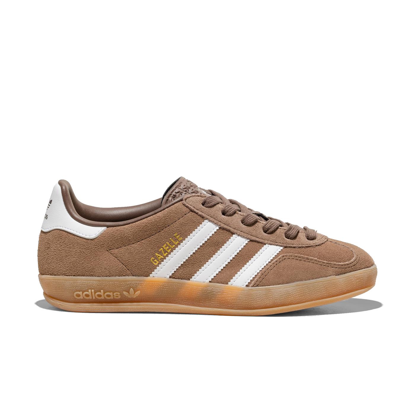 Adidas Originals Gazelle Indoor Earth Strata/Ftwr White/Gold - JQ0175
