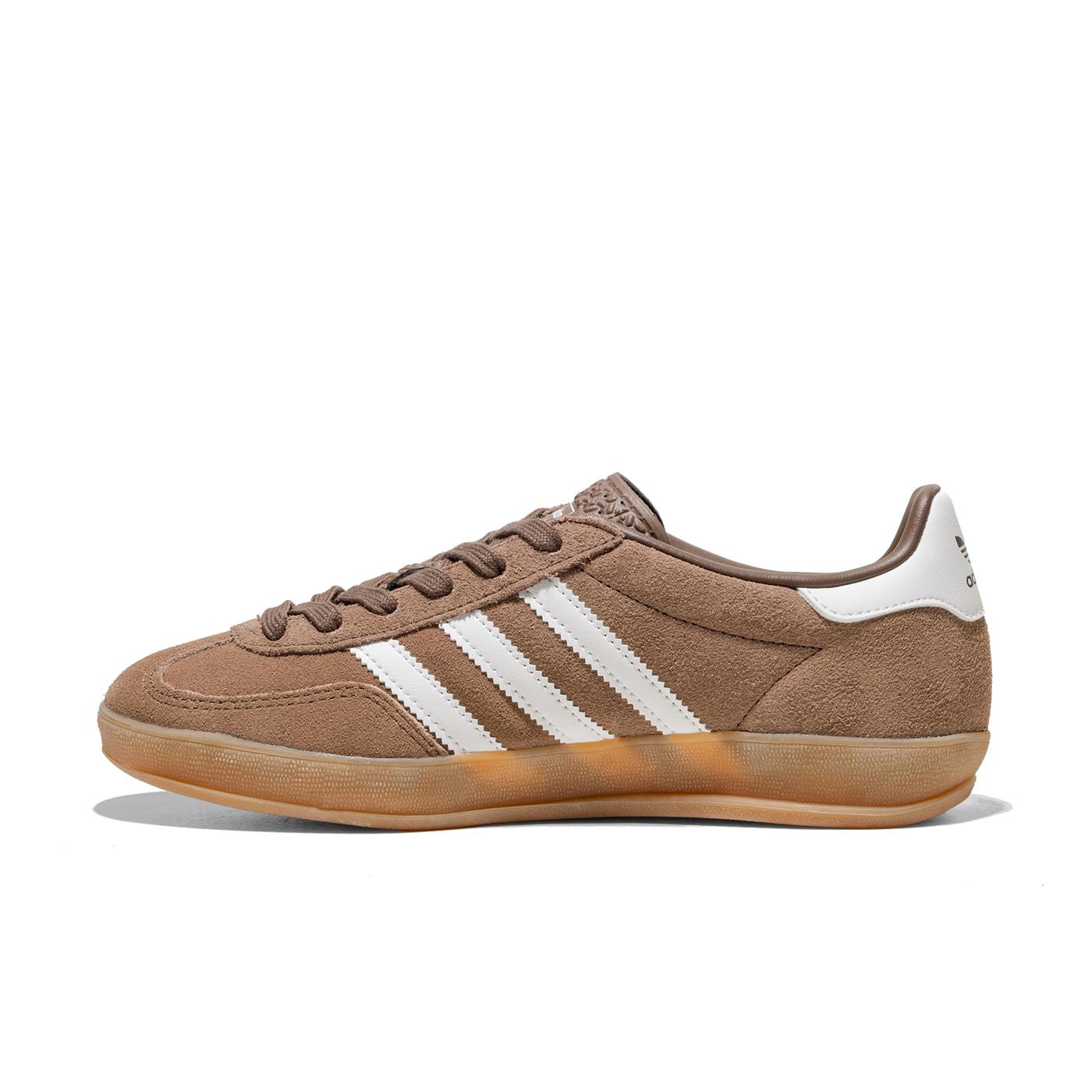 Adidas Originals Gazelle Indoor Earth Strata/Ftwr White/Gold - JQ0175