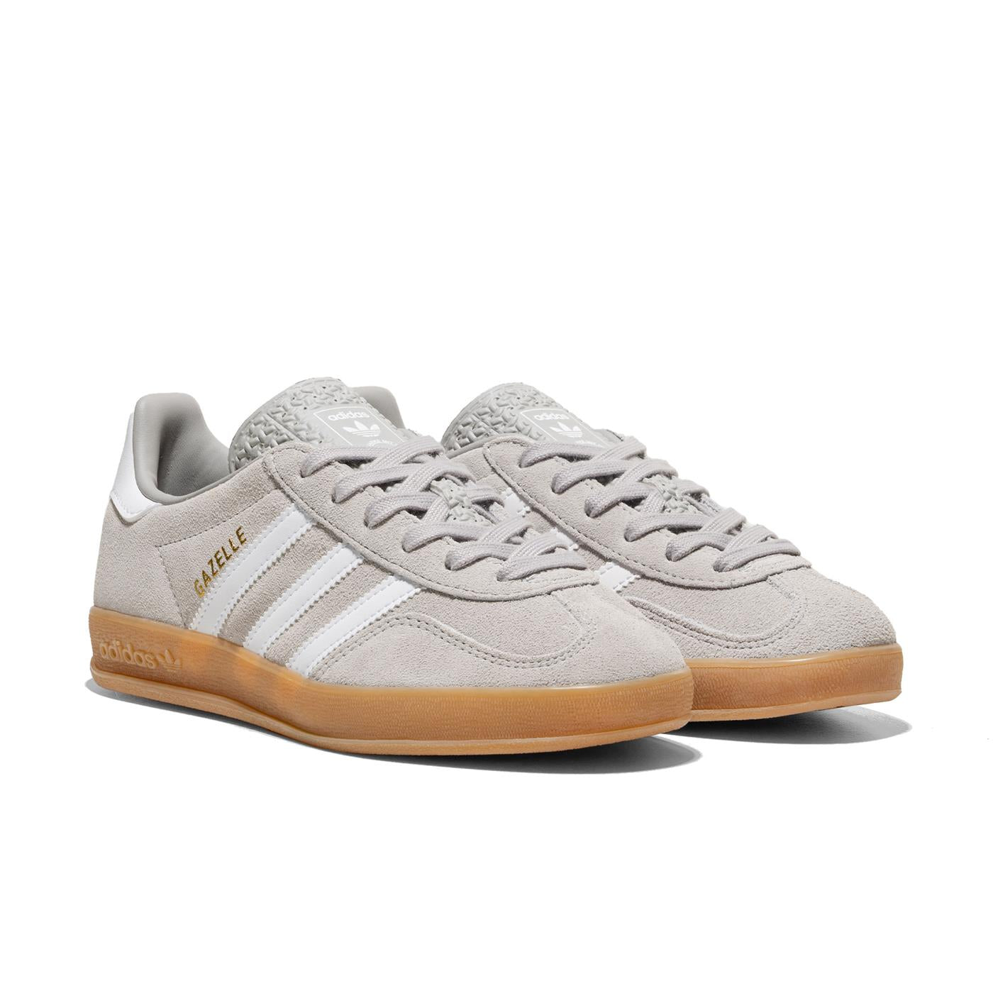 Adidas Originals Gazelle Indoor Grey Two/Ftwr White/Gold - JQ0176