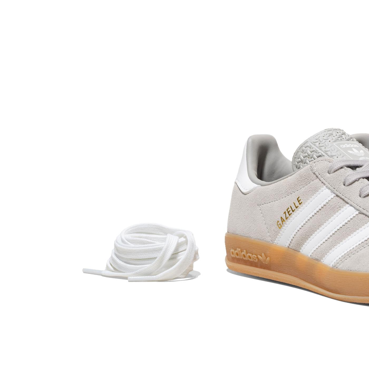 Adidas Originals Gazelle Indoor Grey Two/Ftwr White/Gold - JQ0176