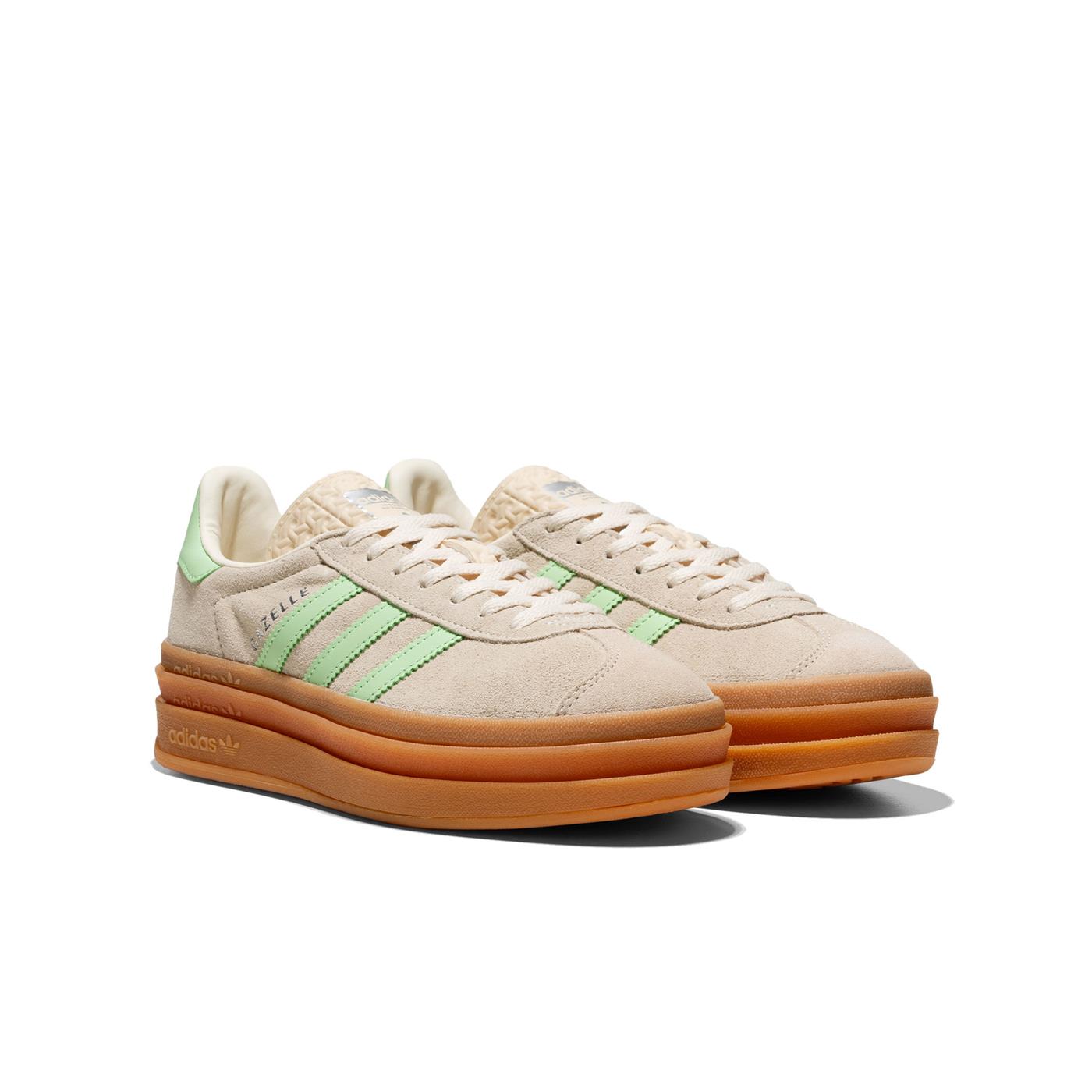 Adidas Originals Gazelle Bold J Wonder White/Semi Green - JQ7410
