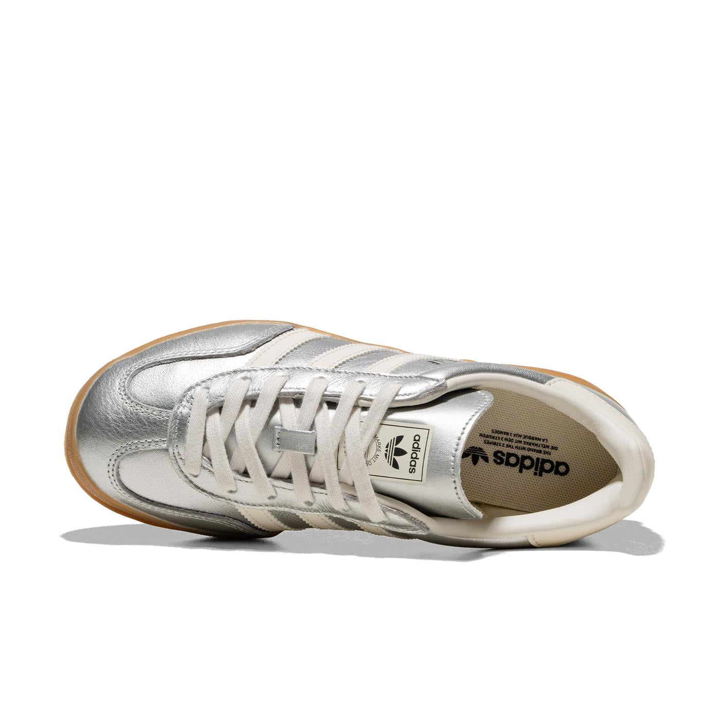 Adidas Originals Gazelle Indoor Silver Metallic/Core White - JR1206