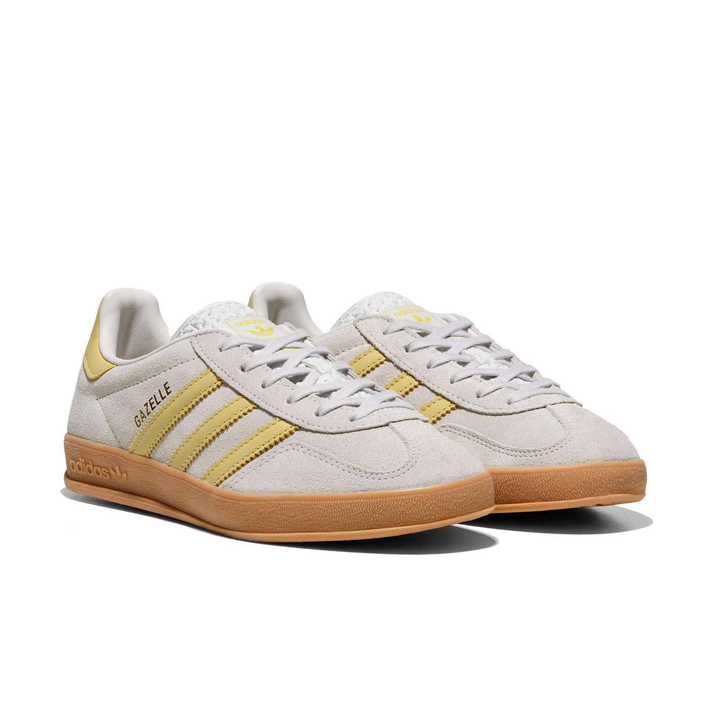 Adidas Originals Gazelle Indoor Grey One/Power Yellow/Gum - JS4145
