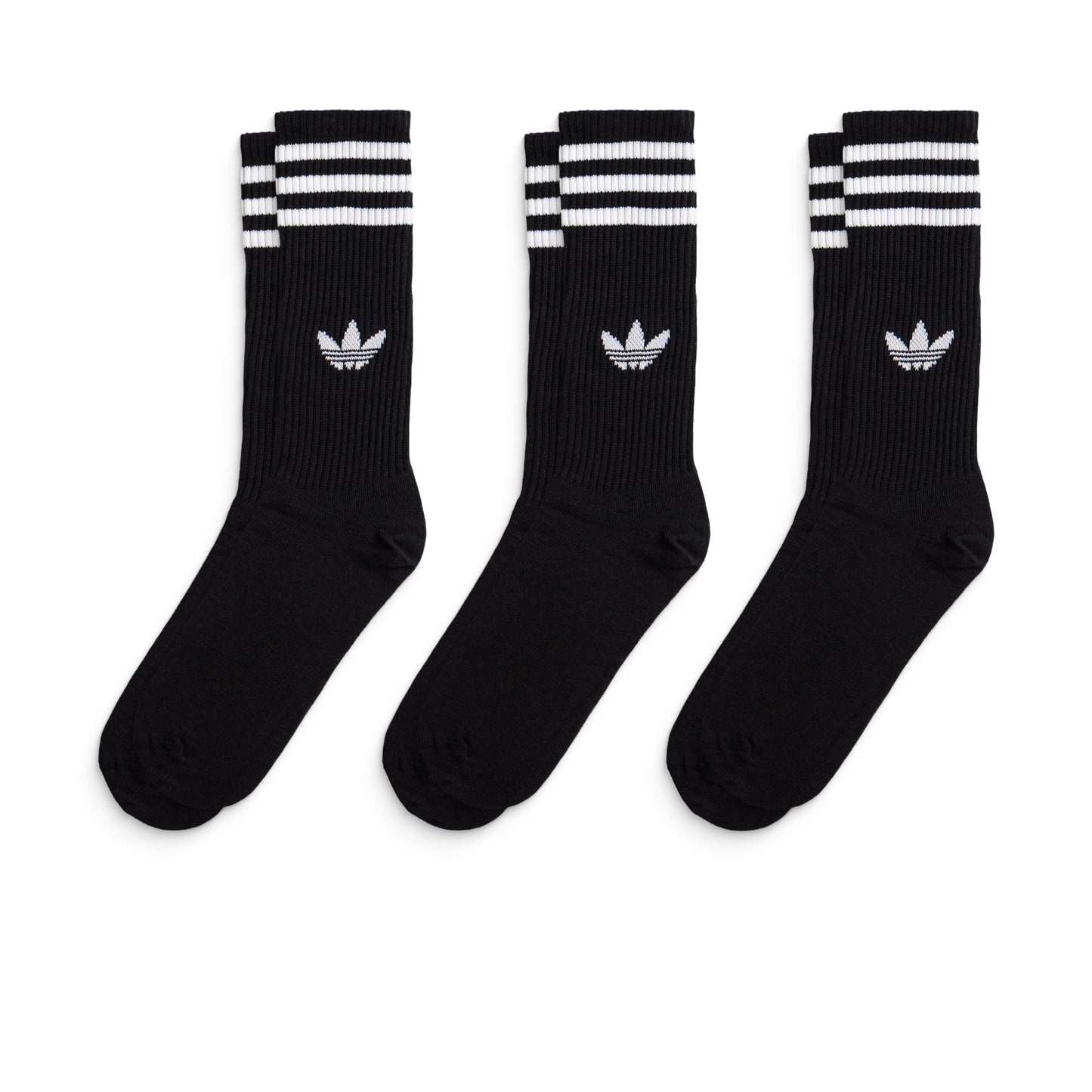 Adidas Originals 3S High Crew S 3Pairs Black/Black/Black - JV7417