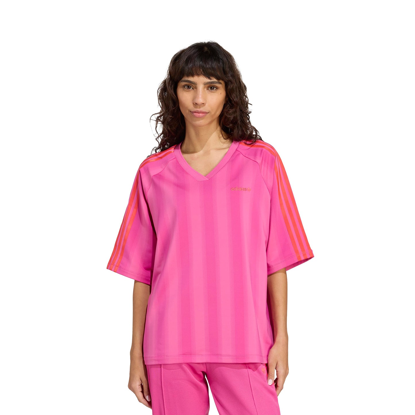 Adidas Originals Linear Tee Semi Lucid Fuchsia - JW6021