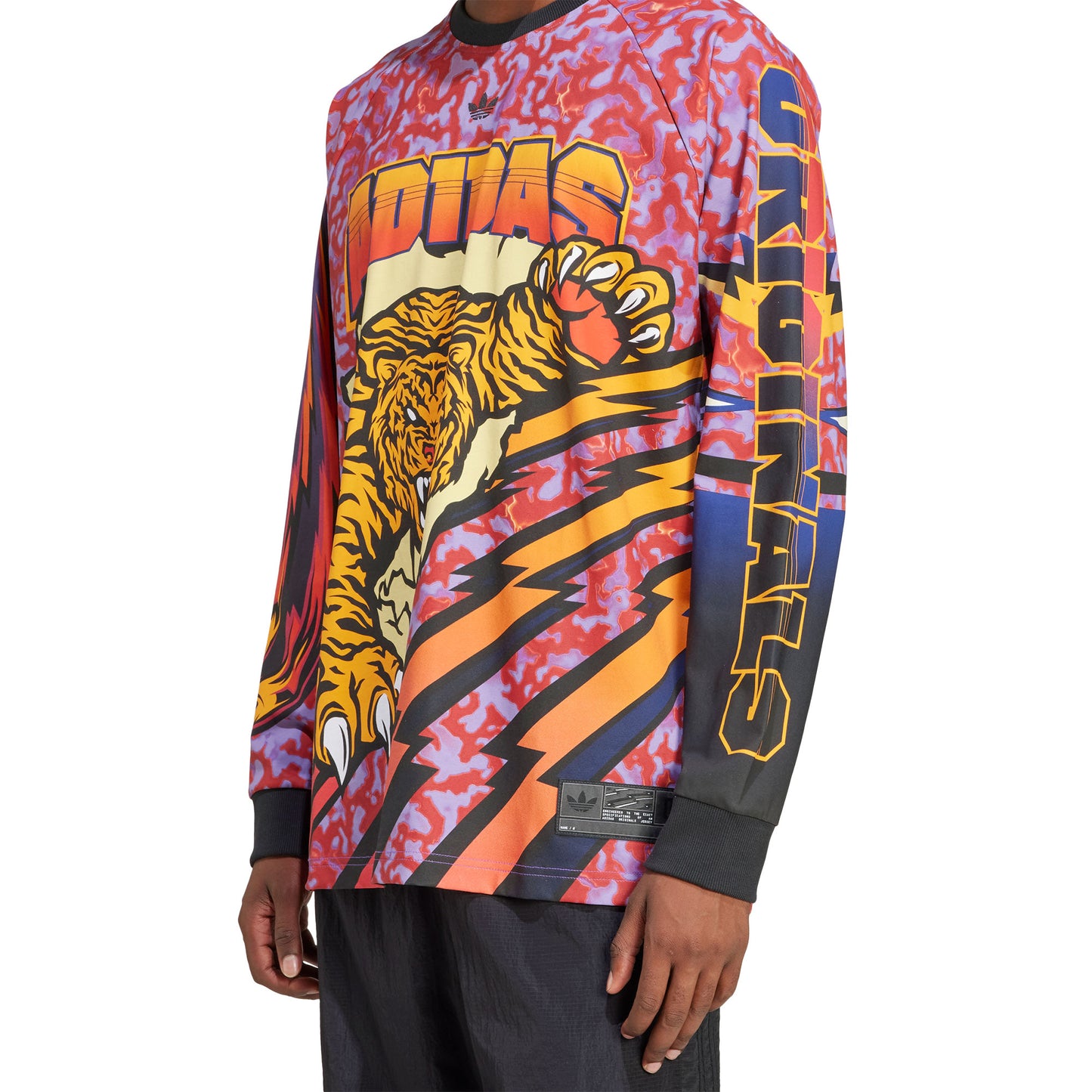 Adidas Originals Graphic LS Tee Better Scarlet/Energy Ink - JX1702