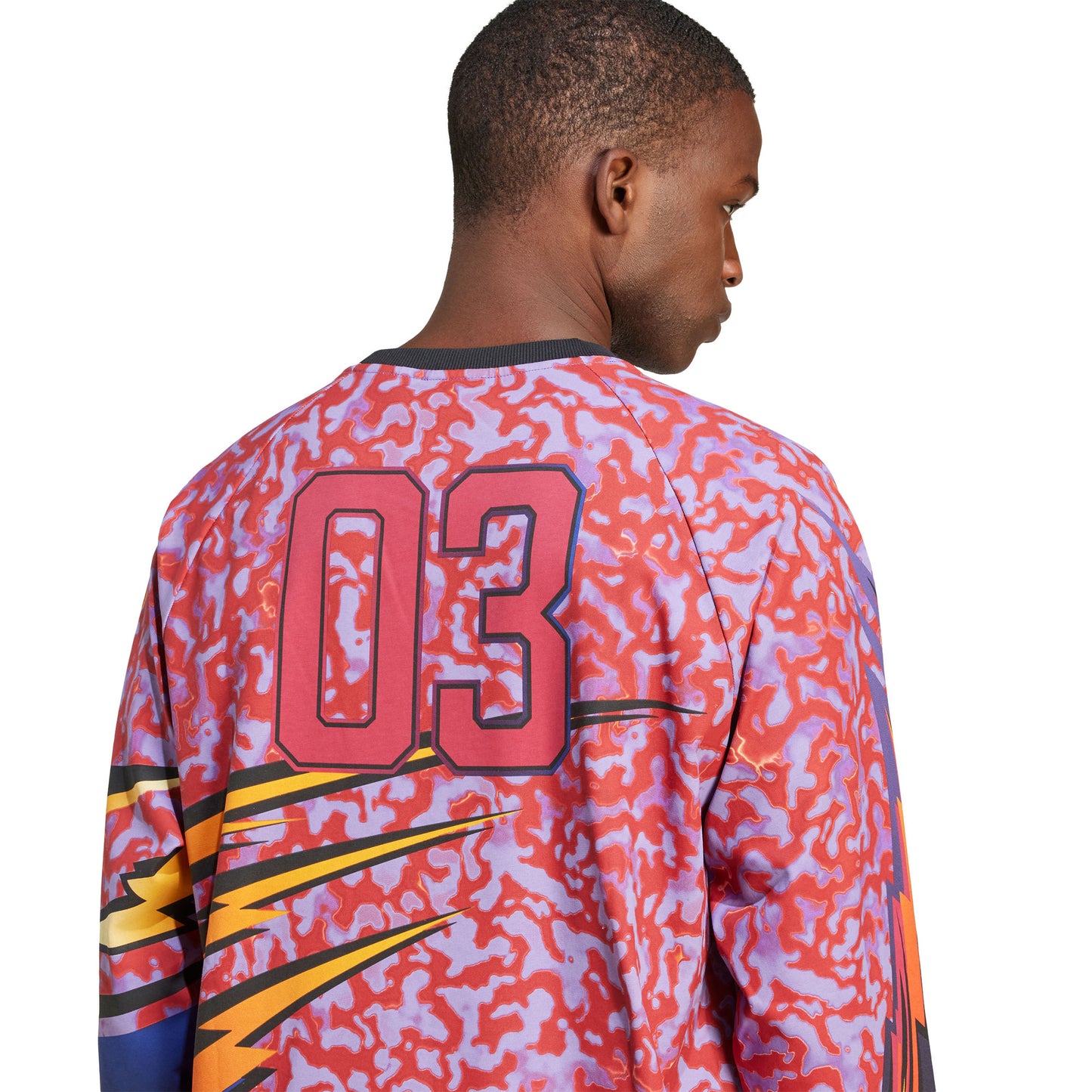Adidas Originals Graphic LS Tee Better Scarlet/Energy Ink - JX1702