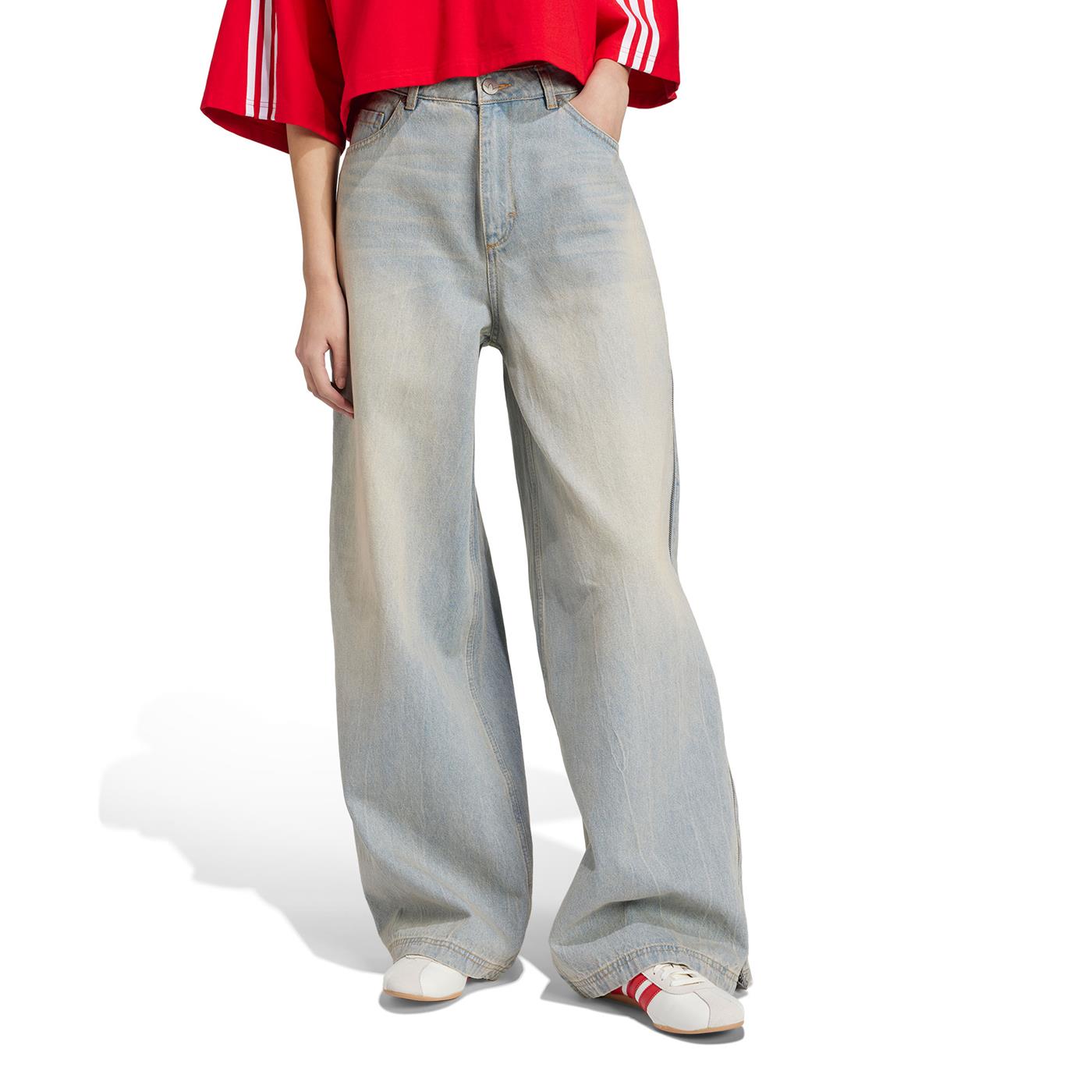 Adidas Originals Denim Zip Pant Light Denim - JX9210