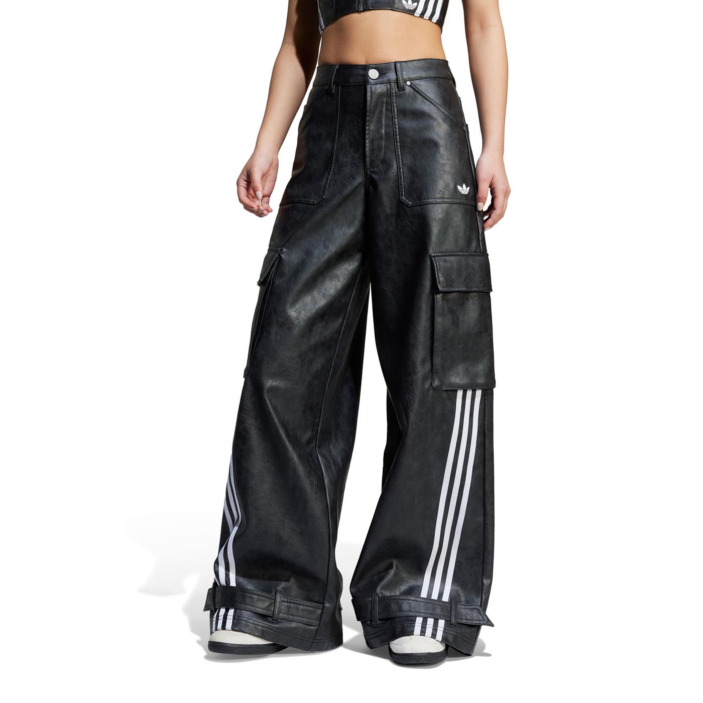 Adidas Originals Faux Leather Pant Black - JX9226