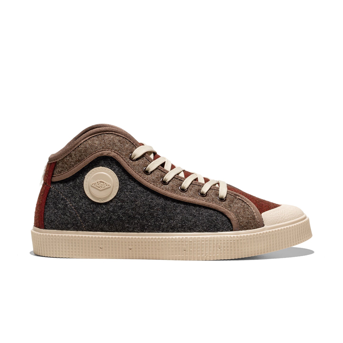 Sanjo K100 Burel Dark Grey Multicolor - K100-BUR-D99