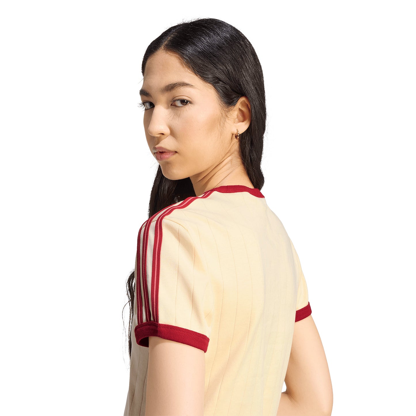 Adidas Originals PStripe SS Tee Warm Vanilla - KS9994
