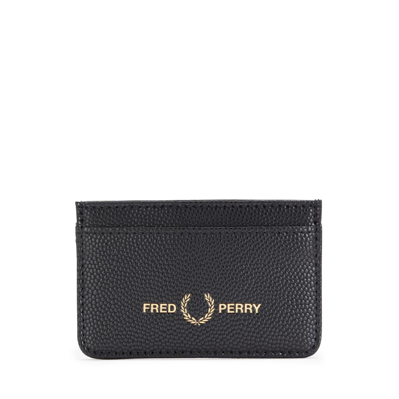 Fred Perry Scotch Grain Cardholder Black - L4309-102