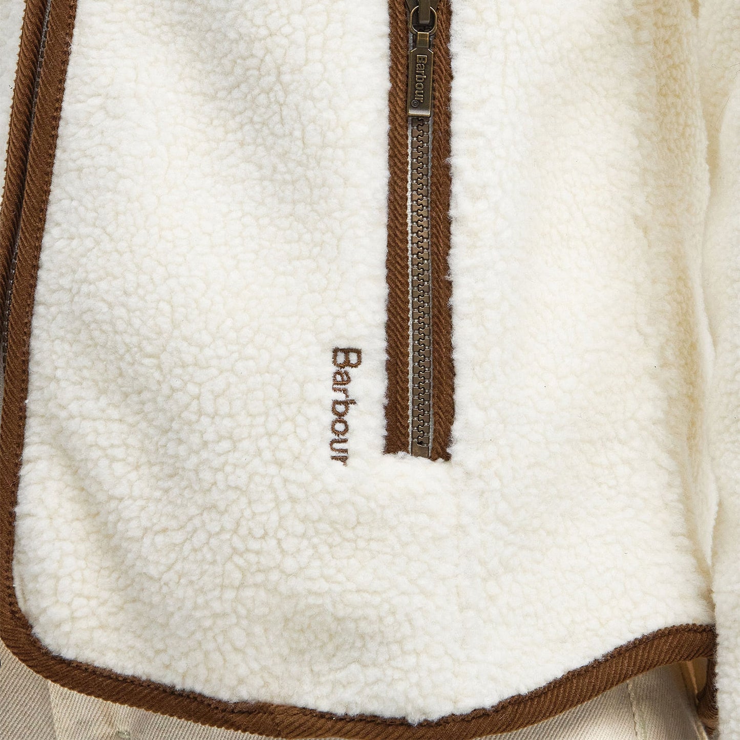 Barbour Lavenham Fleece Winter Pearl/Classic - LFL0056CR11