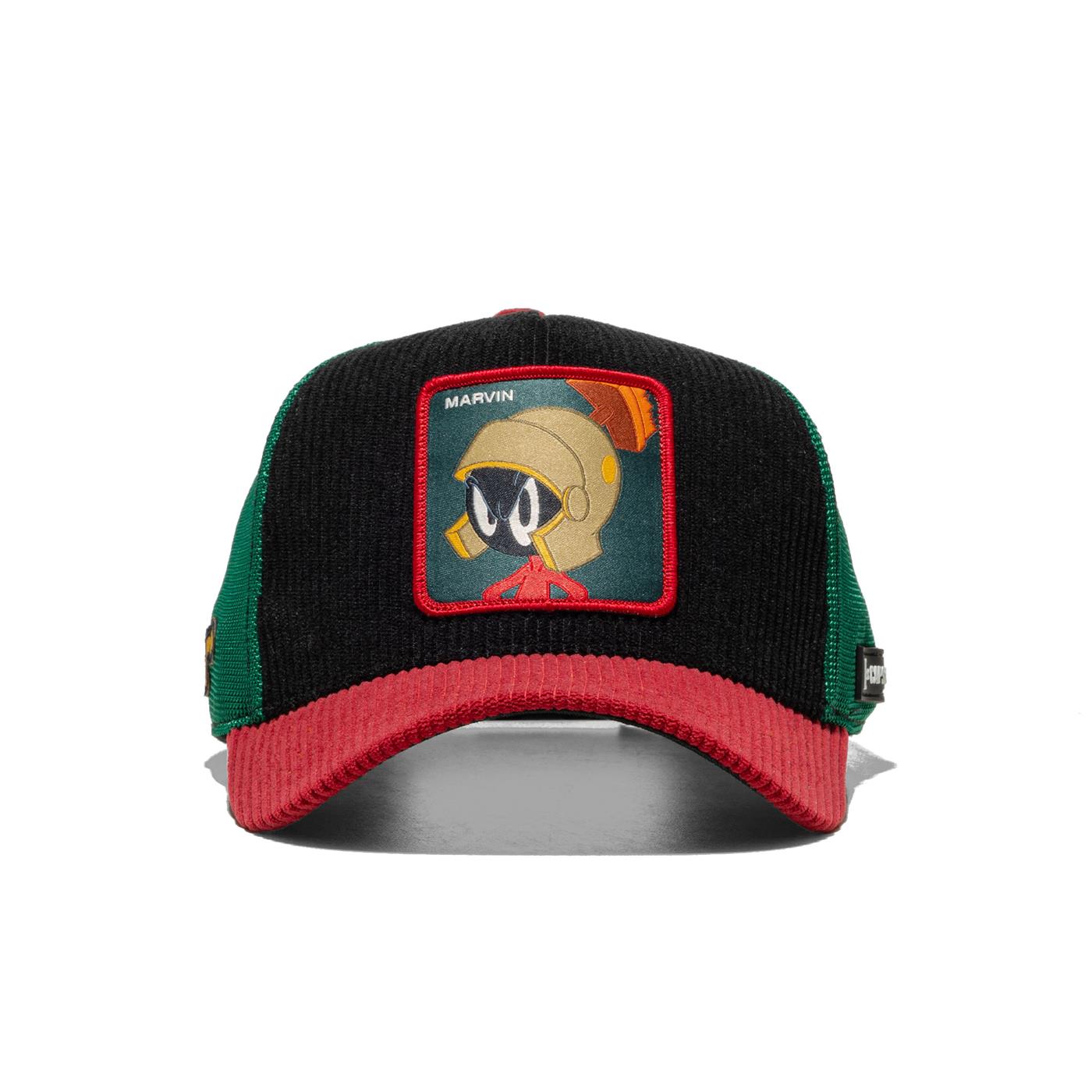 Capslab Looney Tunes Marvin Trucker Cap Black/Burgundy/Green  - LOO10_MAR