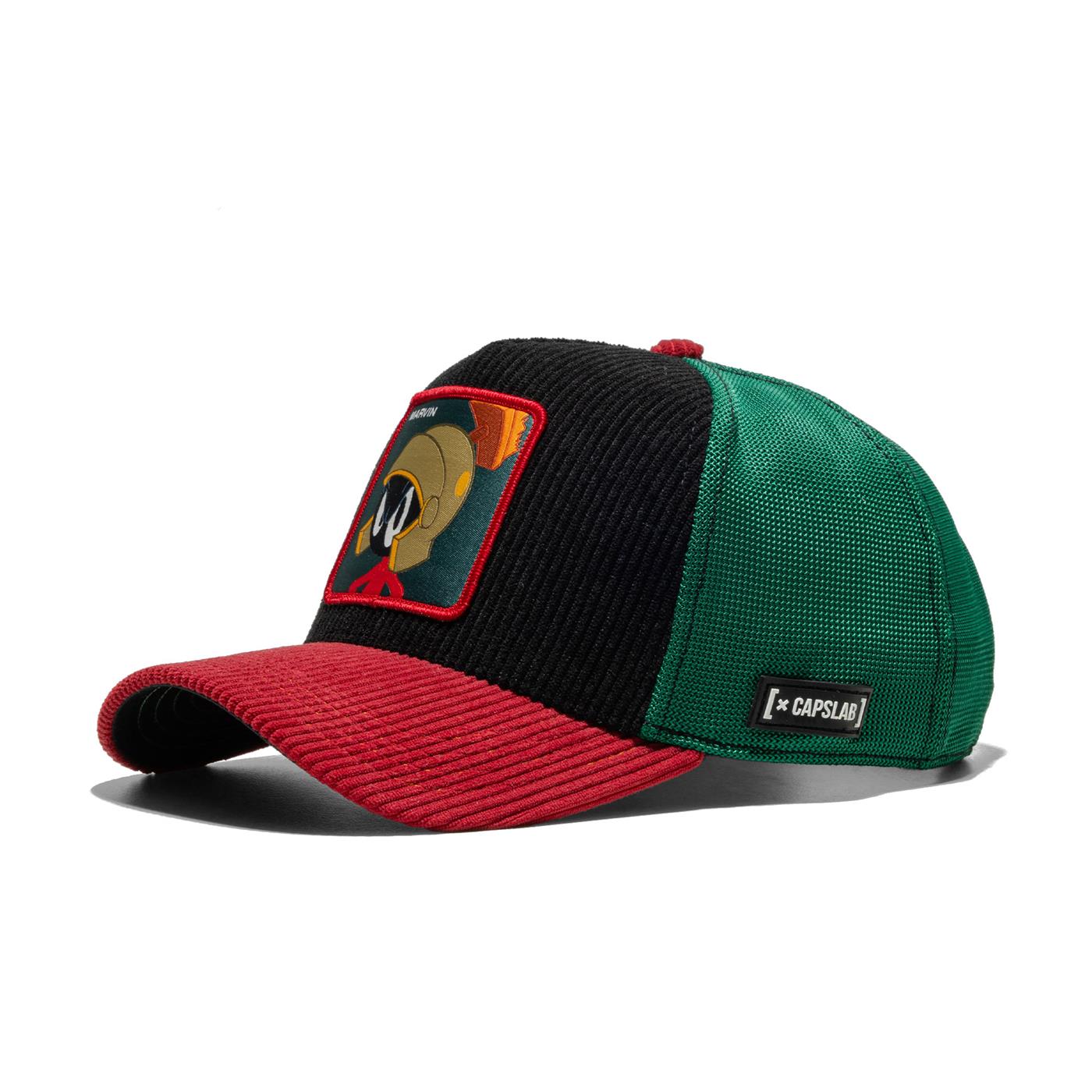 Capslab Looney Tunes Marvin Trucker Cap Black/Burgundy/Green  - LOO10_MAR