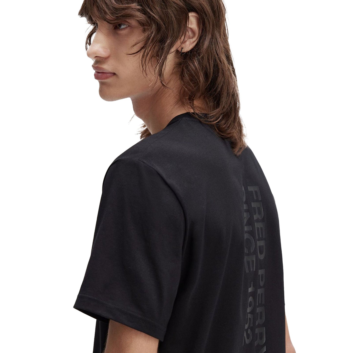 Fred Perry Bold Branding T-Shirt Black - M1303-102