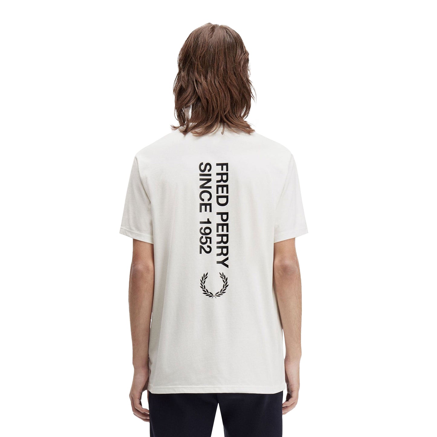 Fred Perry Bold Branding T-Shirt Snow White - M1303-129