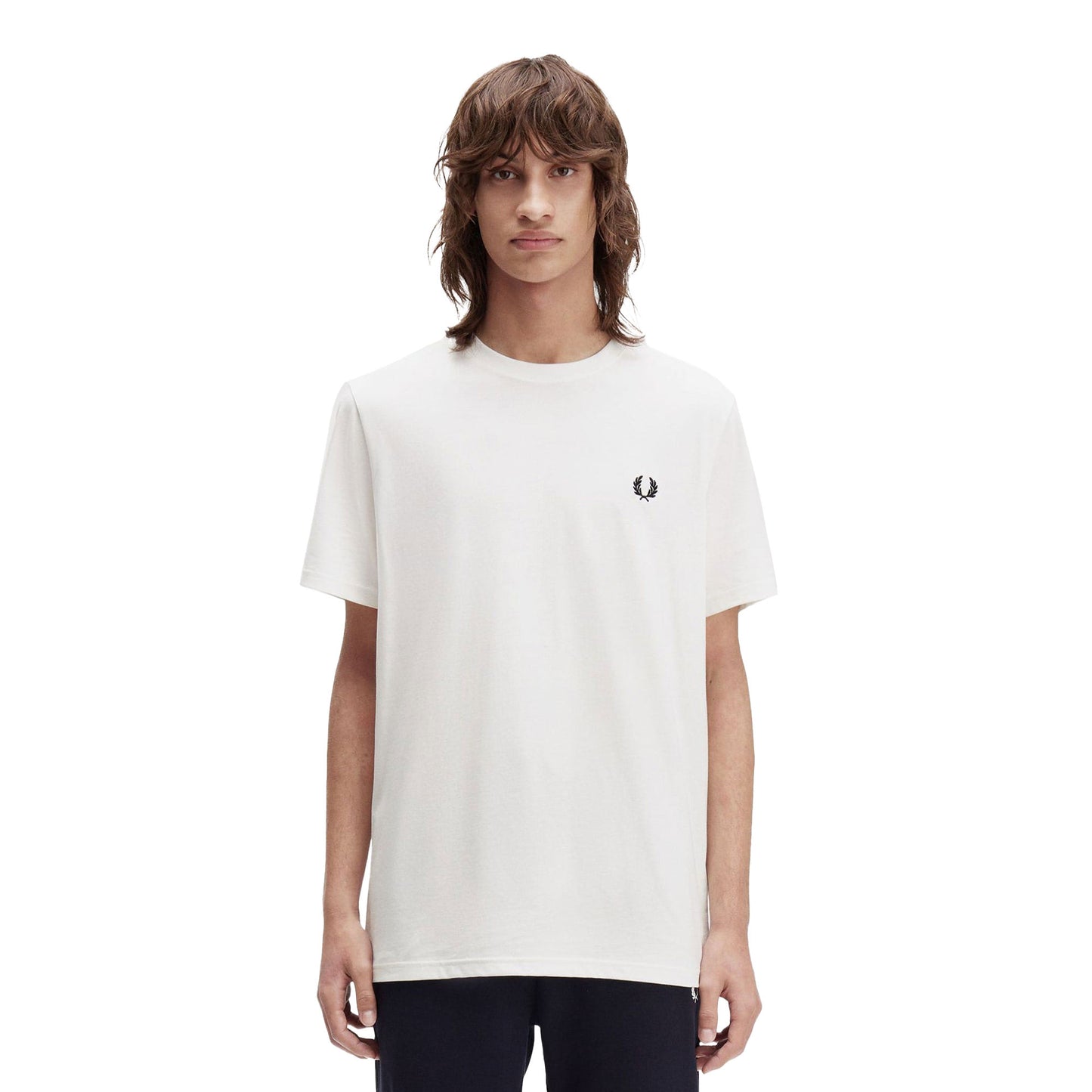 Fred Perry Bold Branding T-Shirt Snow White - M1303-129