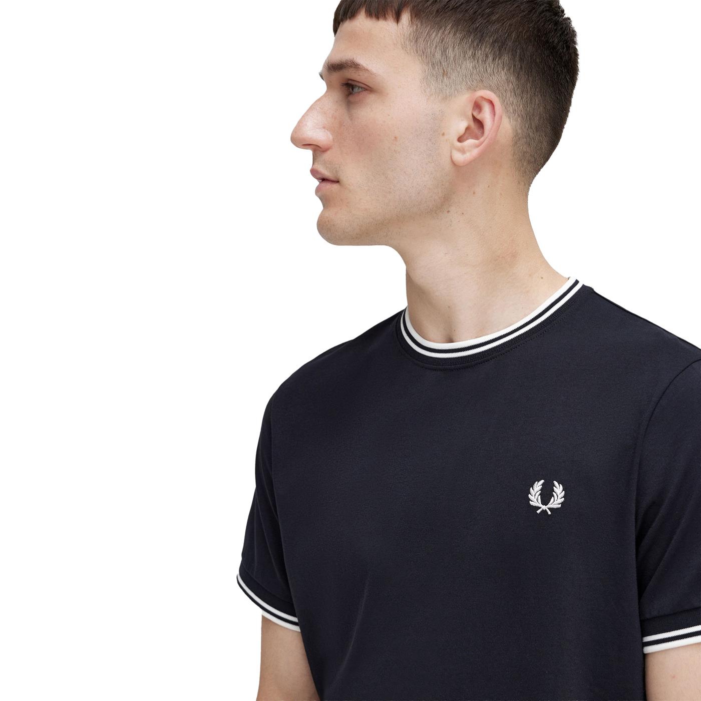 Fred Perry Twin Tipped T-Shirt Black - M1588-102